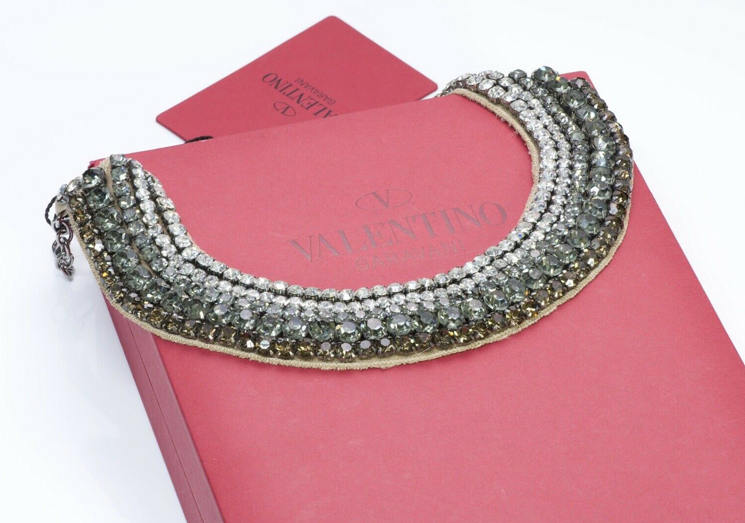 Valentino Garavani Crystal Beaded Bib Necklace