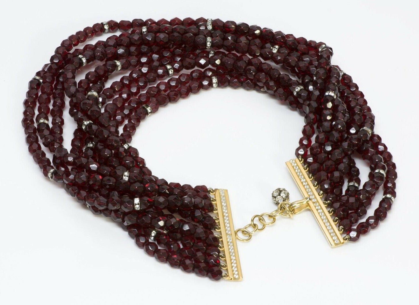 VALENTINO Garavani Red Beads Choker Necklace