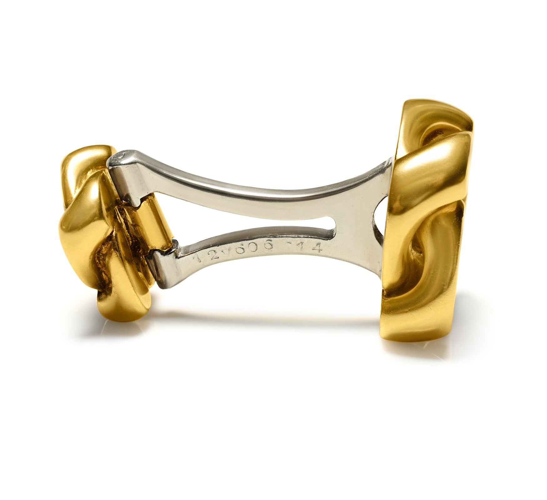Vintage Van Cleef & Arpels France 18K Gold Chain-Link Cufflinks