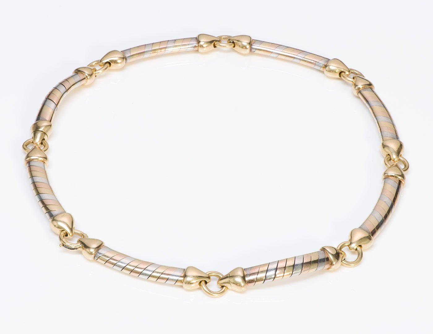 Van Cleef & Arpels 18K Gold & Silver Necklace Bracelet