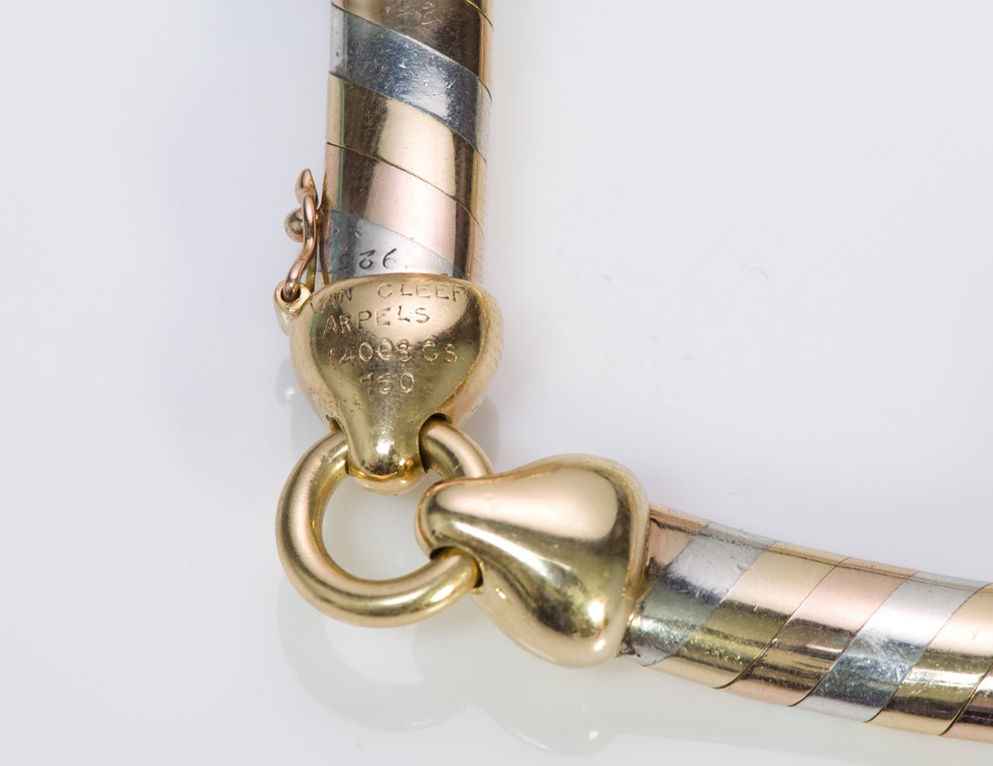 Van Cleef & Arpels 18K Gold & Silver Necklace Bracelet