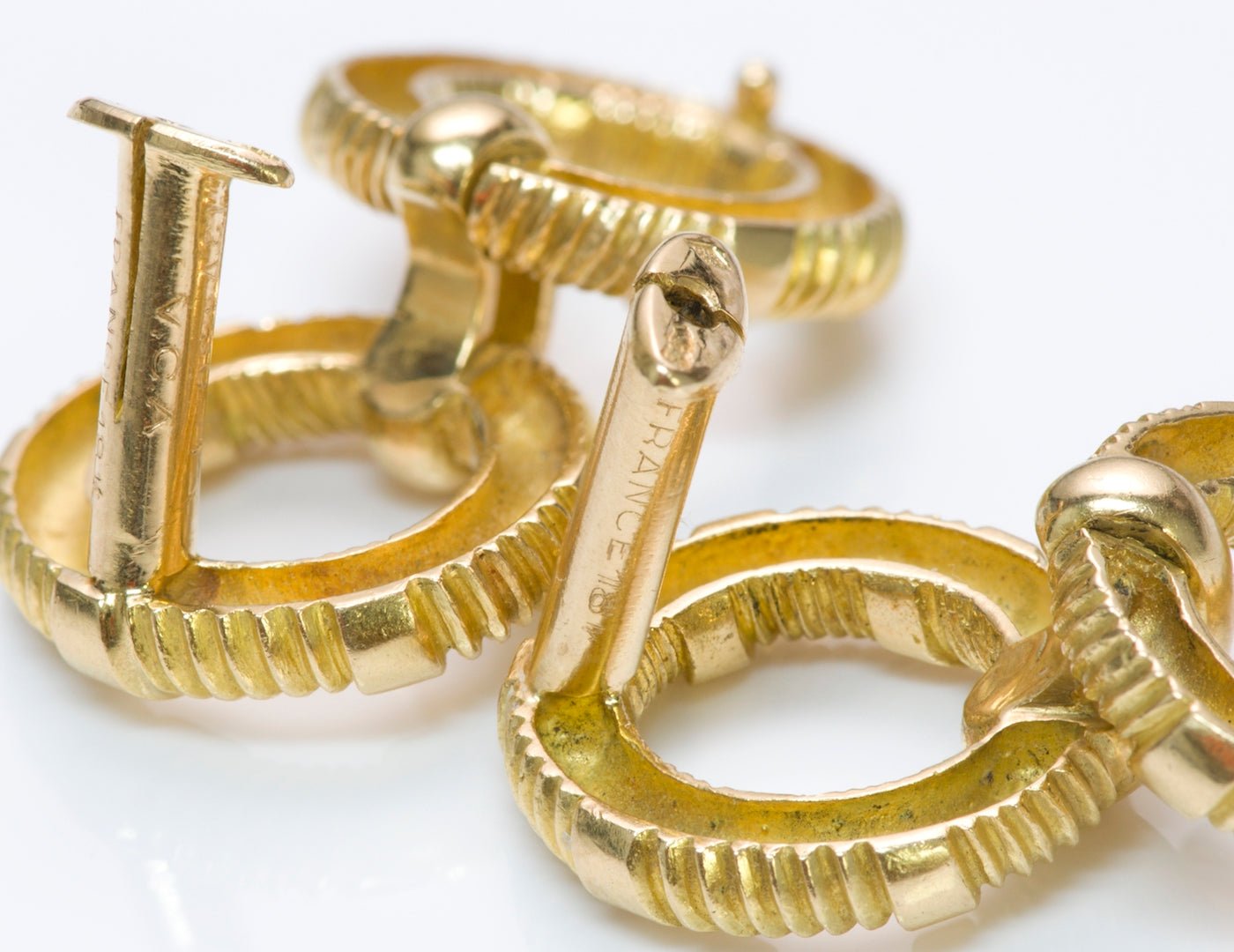 Van Cleef & Arpels France 18K Gold Cufflinks