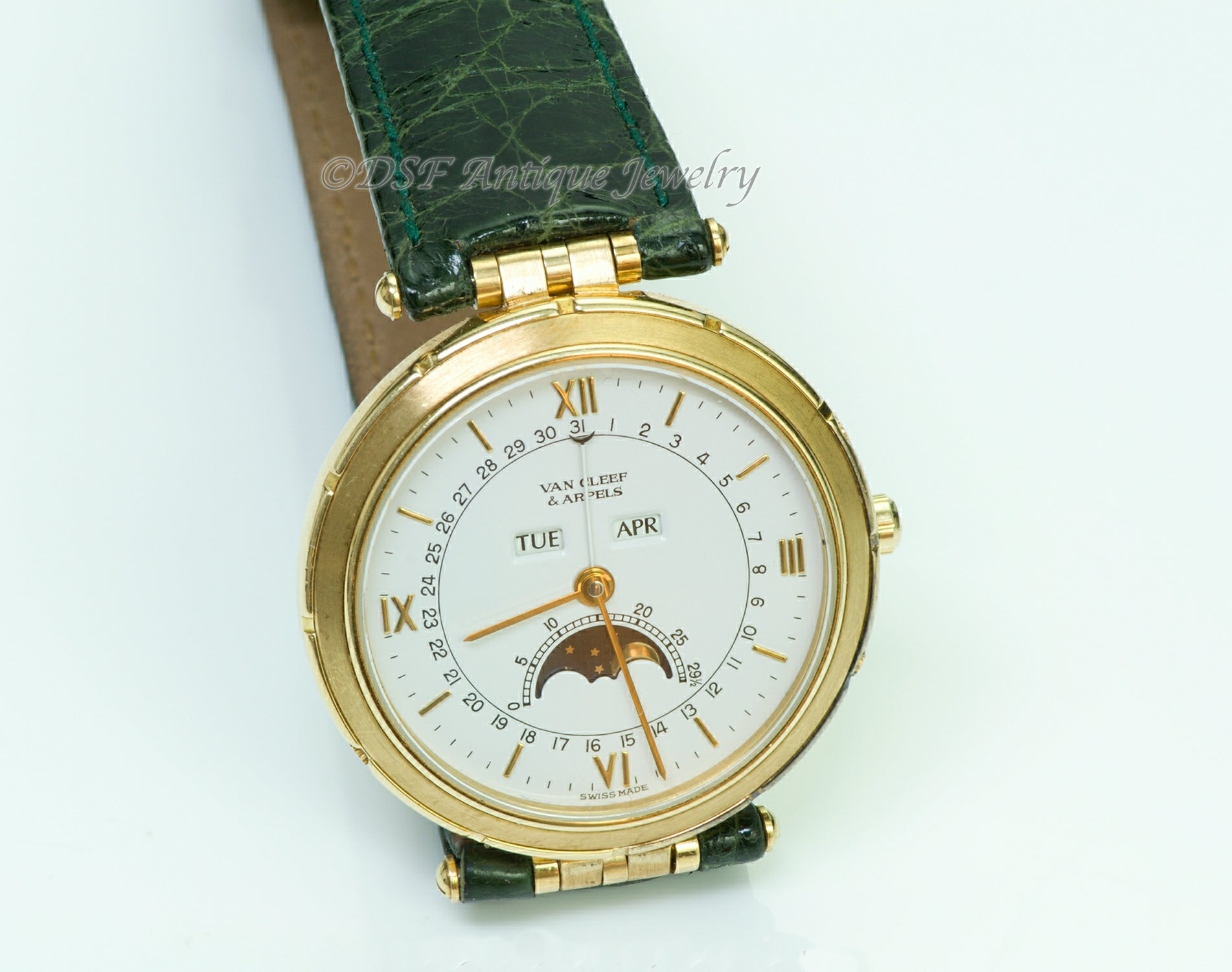Van Cleef & Arpels La Collection Moon Phase 18K Gold Watch