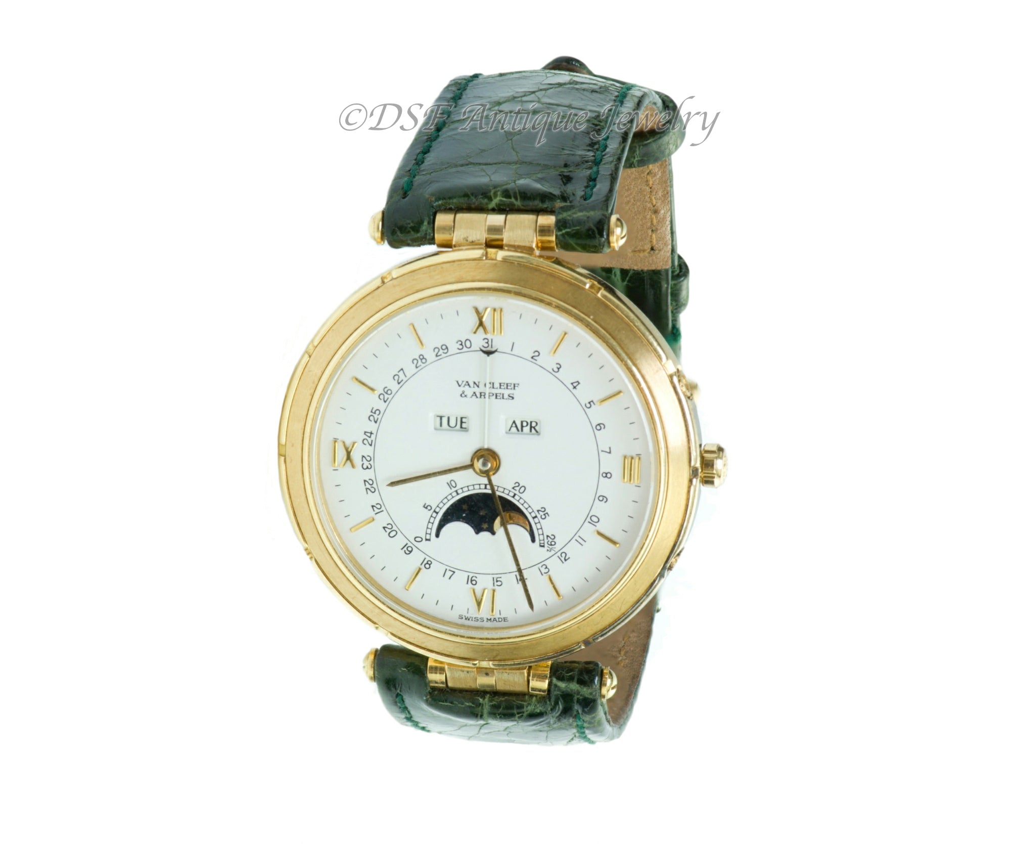 Van Cleef & Arpels La Collection Moon Phase 18K Gold Watch