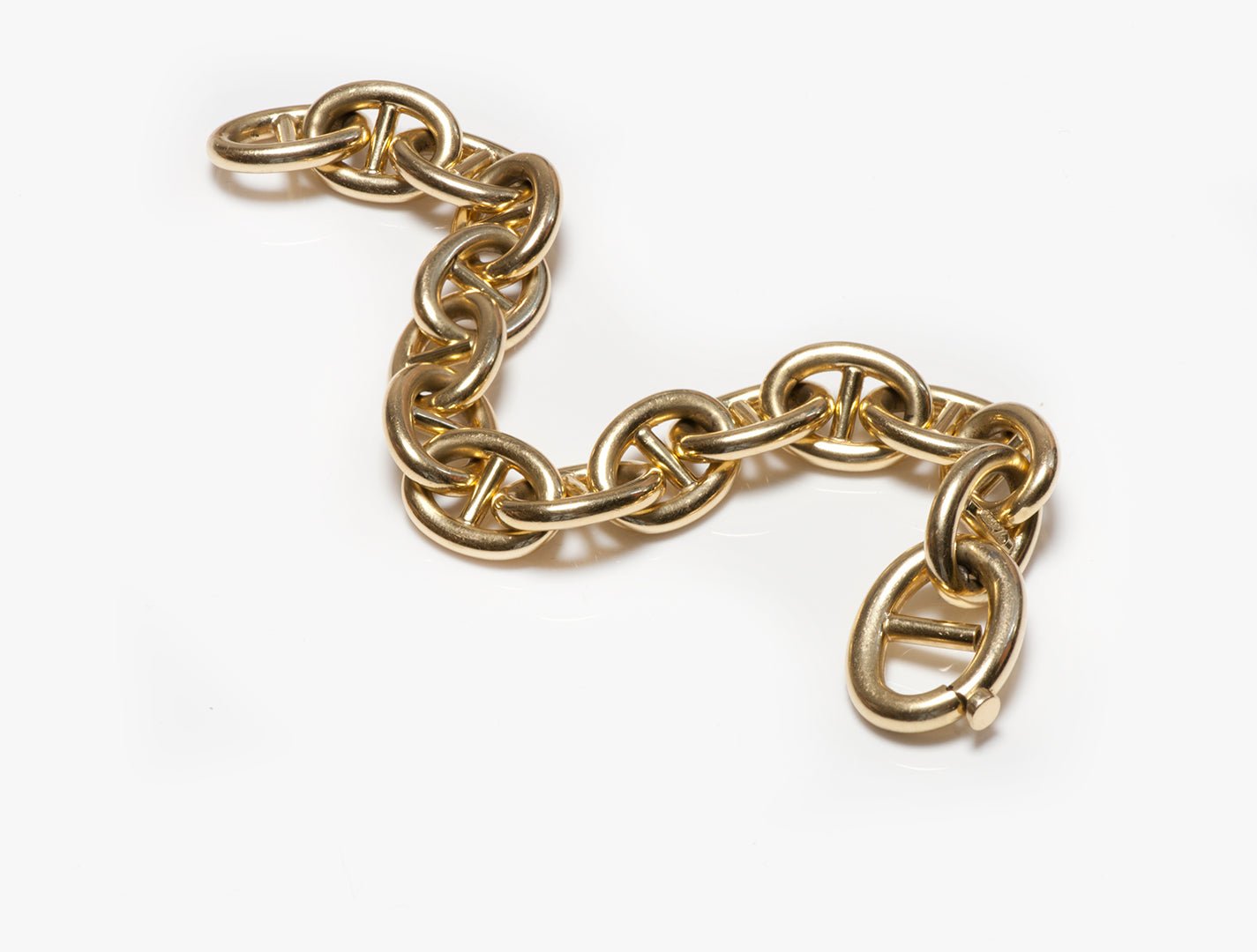 Vesco 18K Yellow Gold Chaine d'Ancre Style Link Bracelet