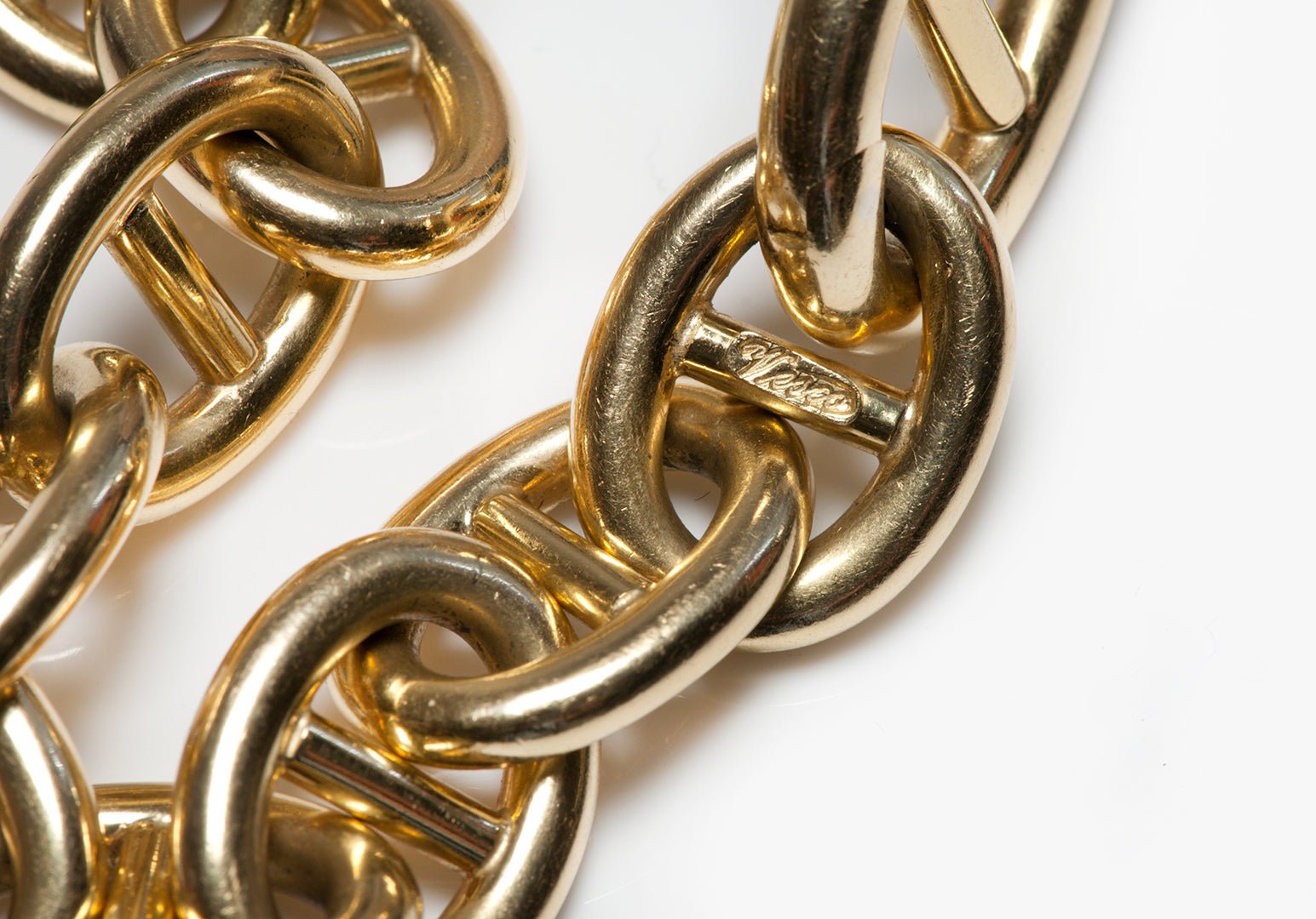 Vesco 18K Yellow Gold Chaine d'Ancre Style Link Bracelet
