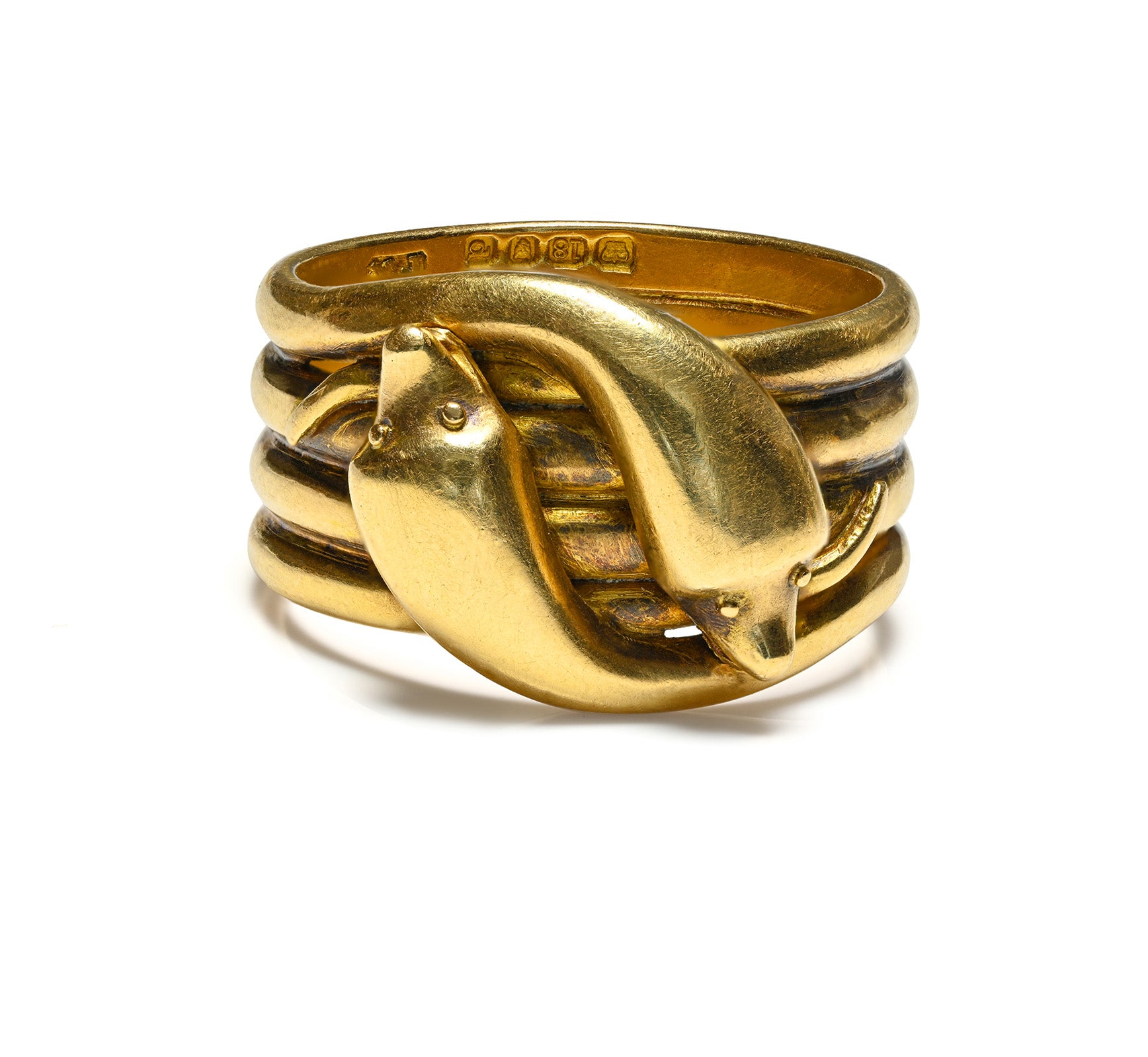 Victorian 18K Gold Snake Ring