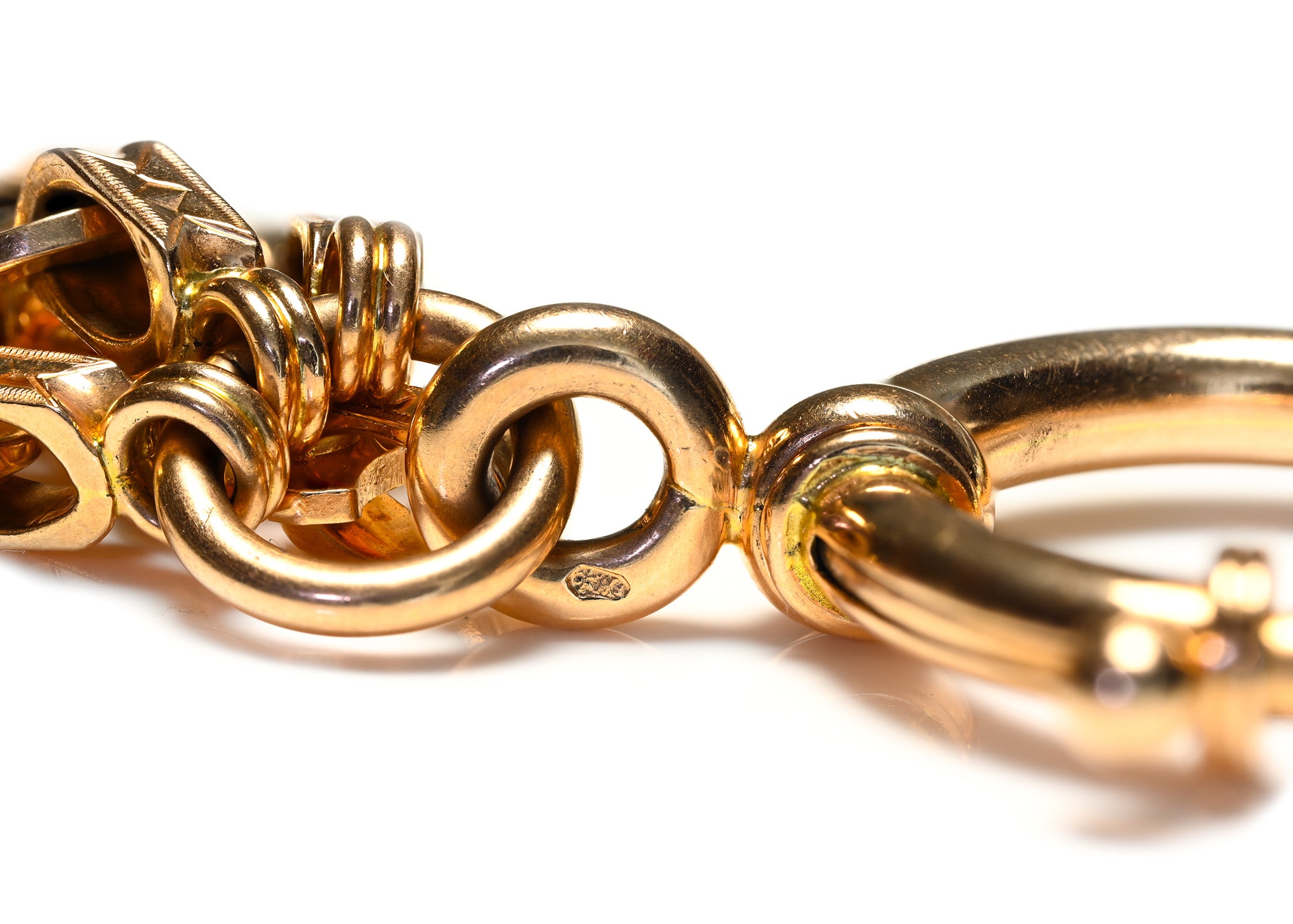 Victorian 14K Gold Watch Chain with Original Swivel Hook