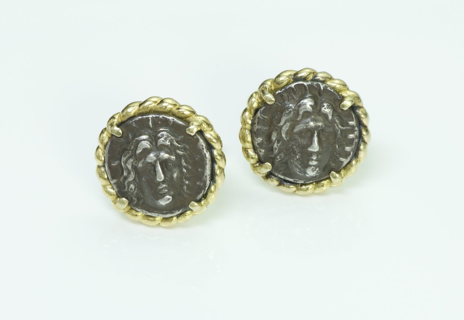 Vintage 18K Gold Coin Cufflinks