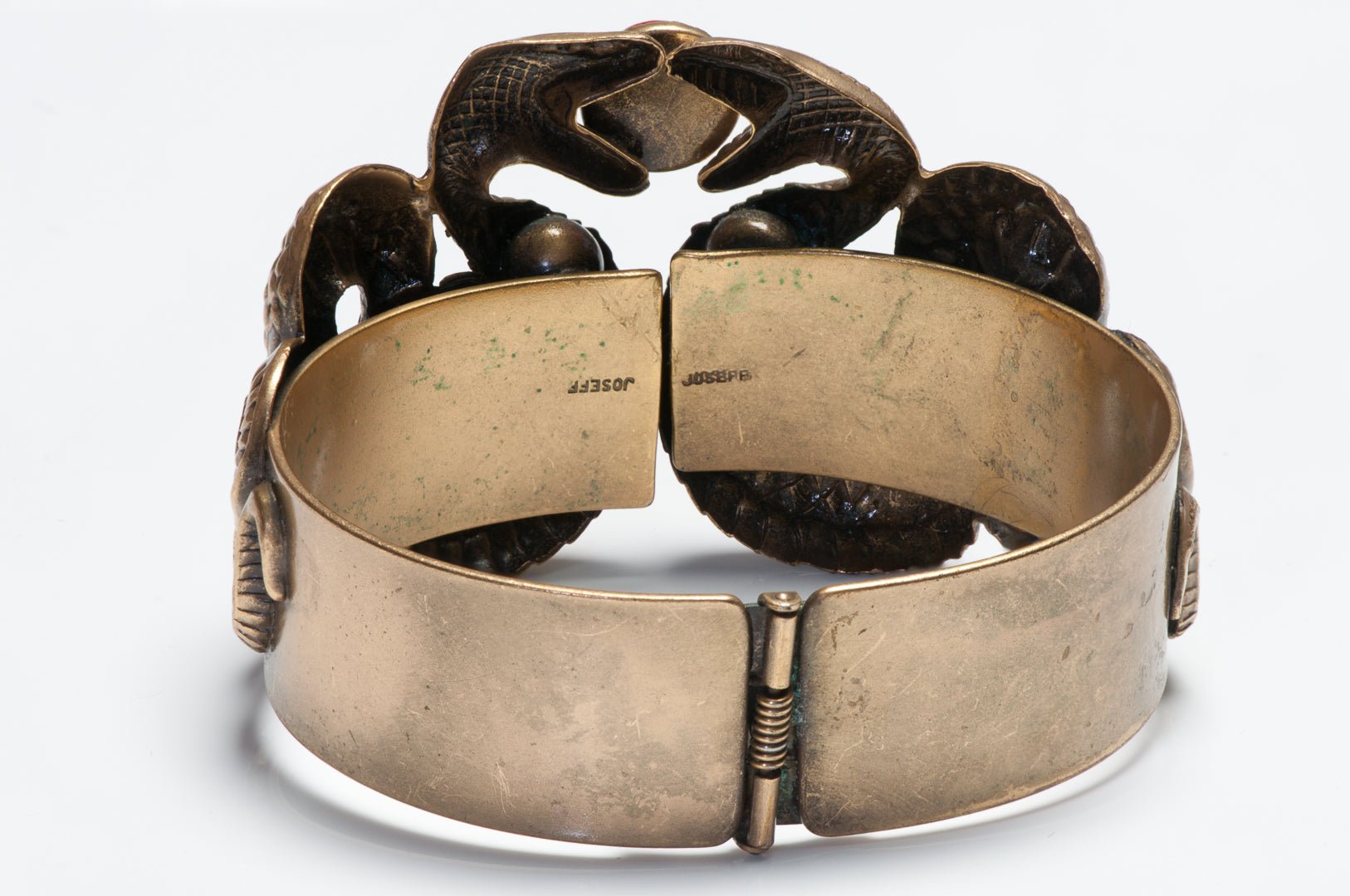 Vintage 1940’s Joseff of Hollywood Cleopatra Snake Earrings Bracelet Set