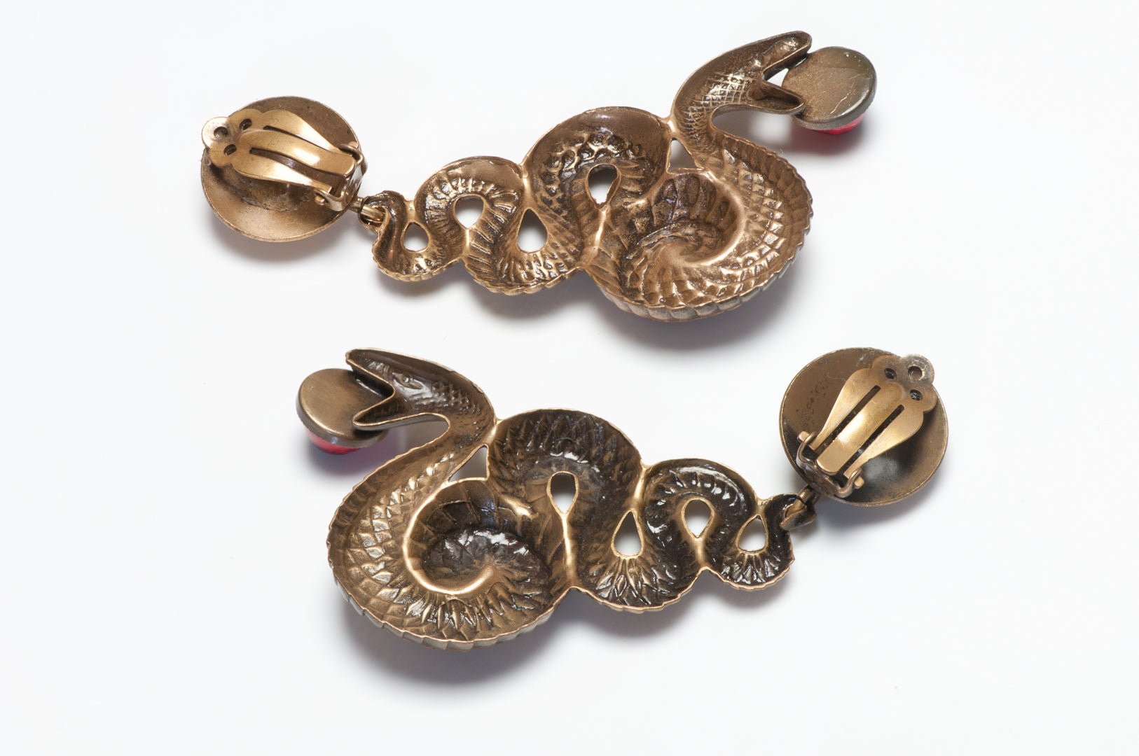 Vintage 1940’s Joseff of Hollywood Cleopatra Snake Earrings Bracelet Set