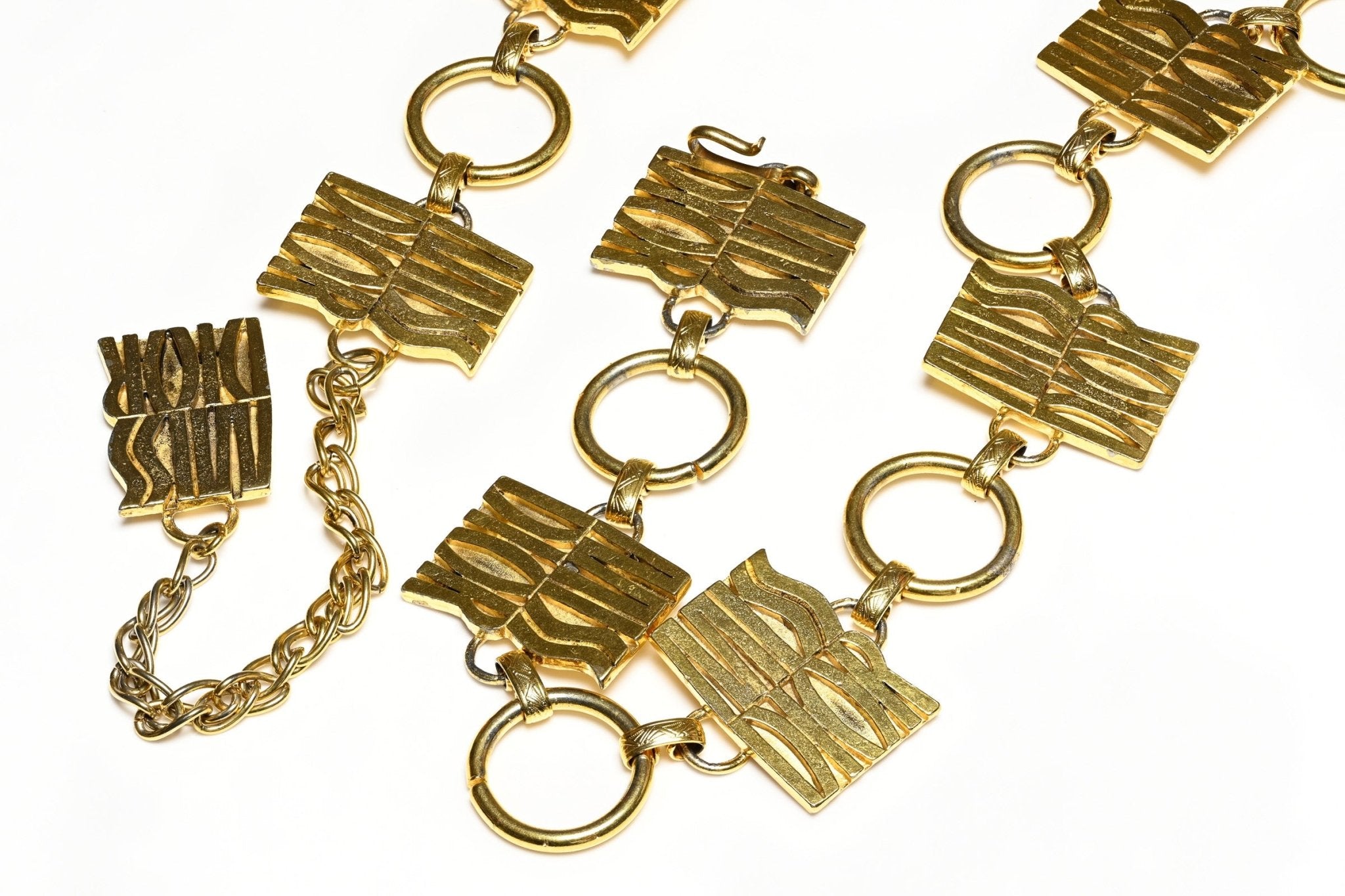 Vintage 1980's Christian Dior Paris Miss Dior Charm Chain Belt