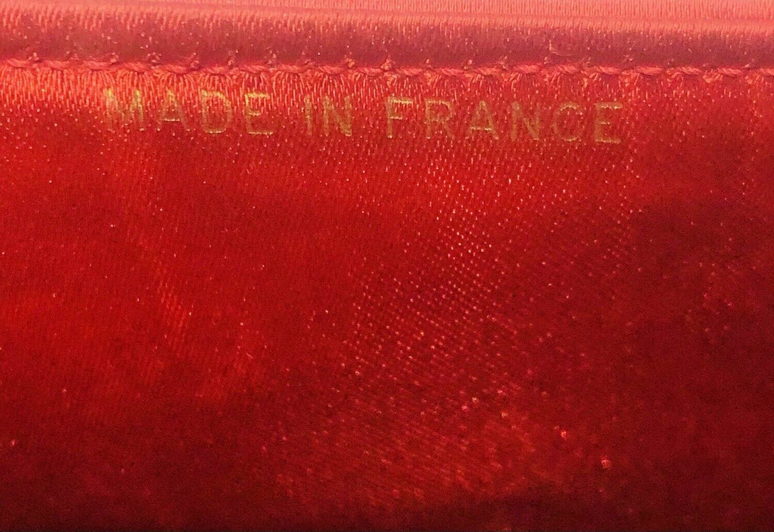 Vintage 1990’s CHANEL CC Red Satin Camellia Gripoix Clasp Bag