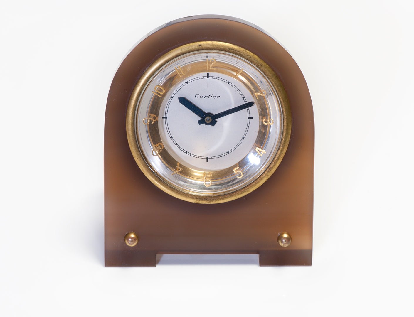 Vintage Art Deco Cartier Agate Clock