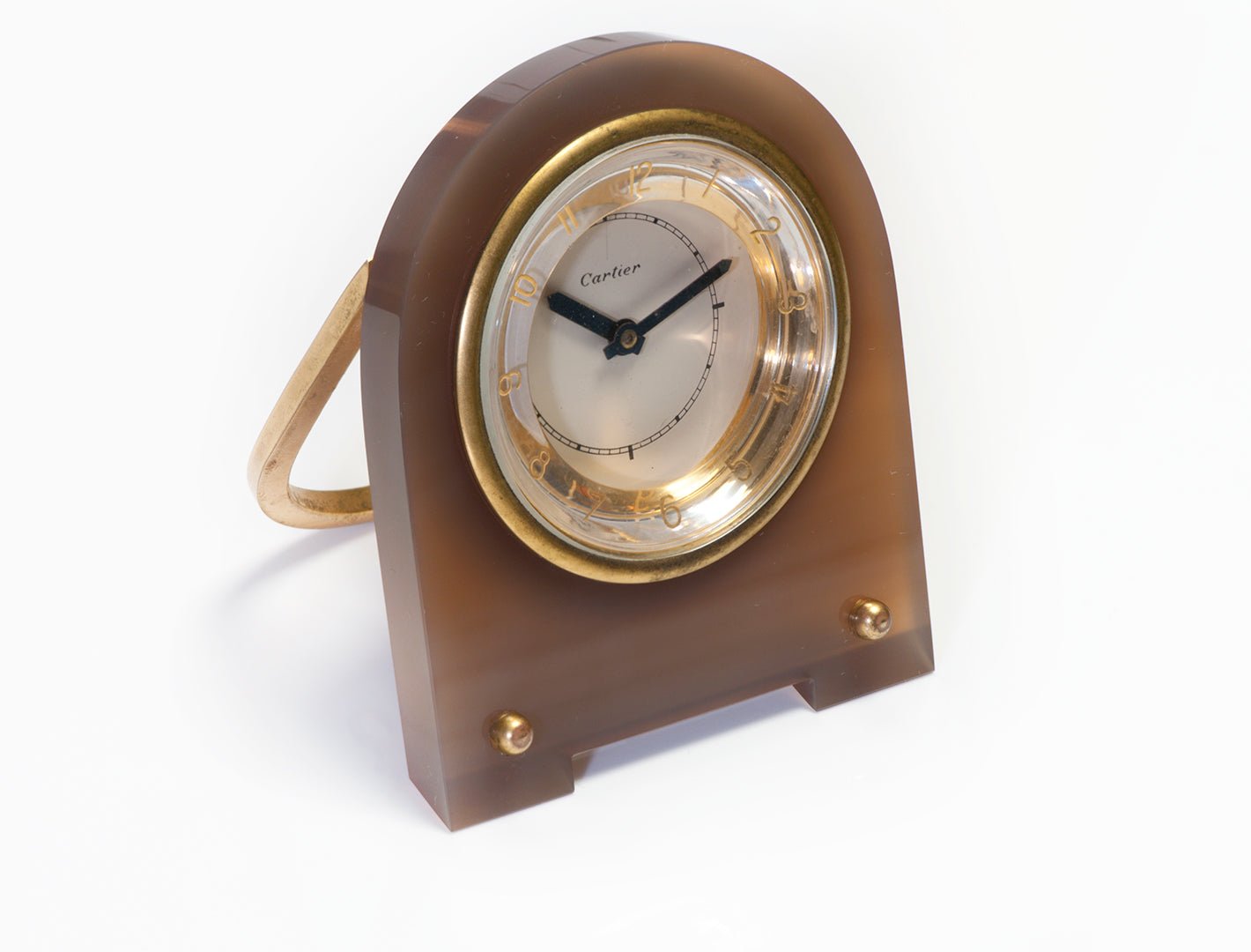 Vintage Art Deco Cartier Agate Clock