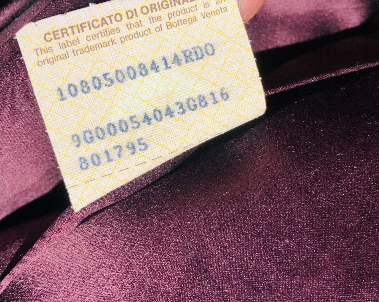 Vintage Bottega Veneta Maroon Intrecciato Satin Crystal Handle Evening Bag