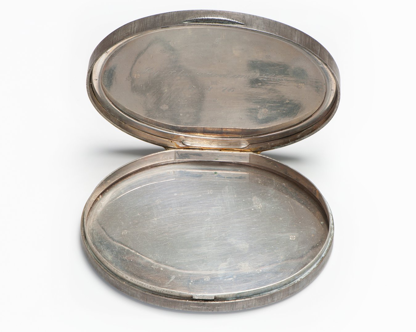 Vintage Buccellati Silver Oval Box