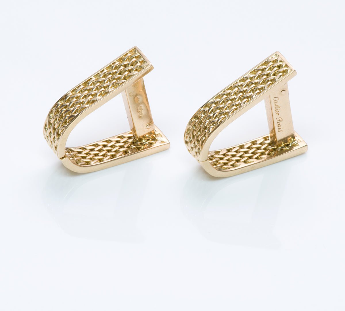 Vintage Cartier Paris 18K Gold Cufflinks