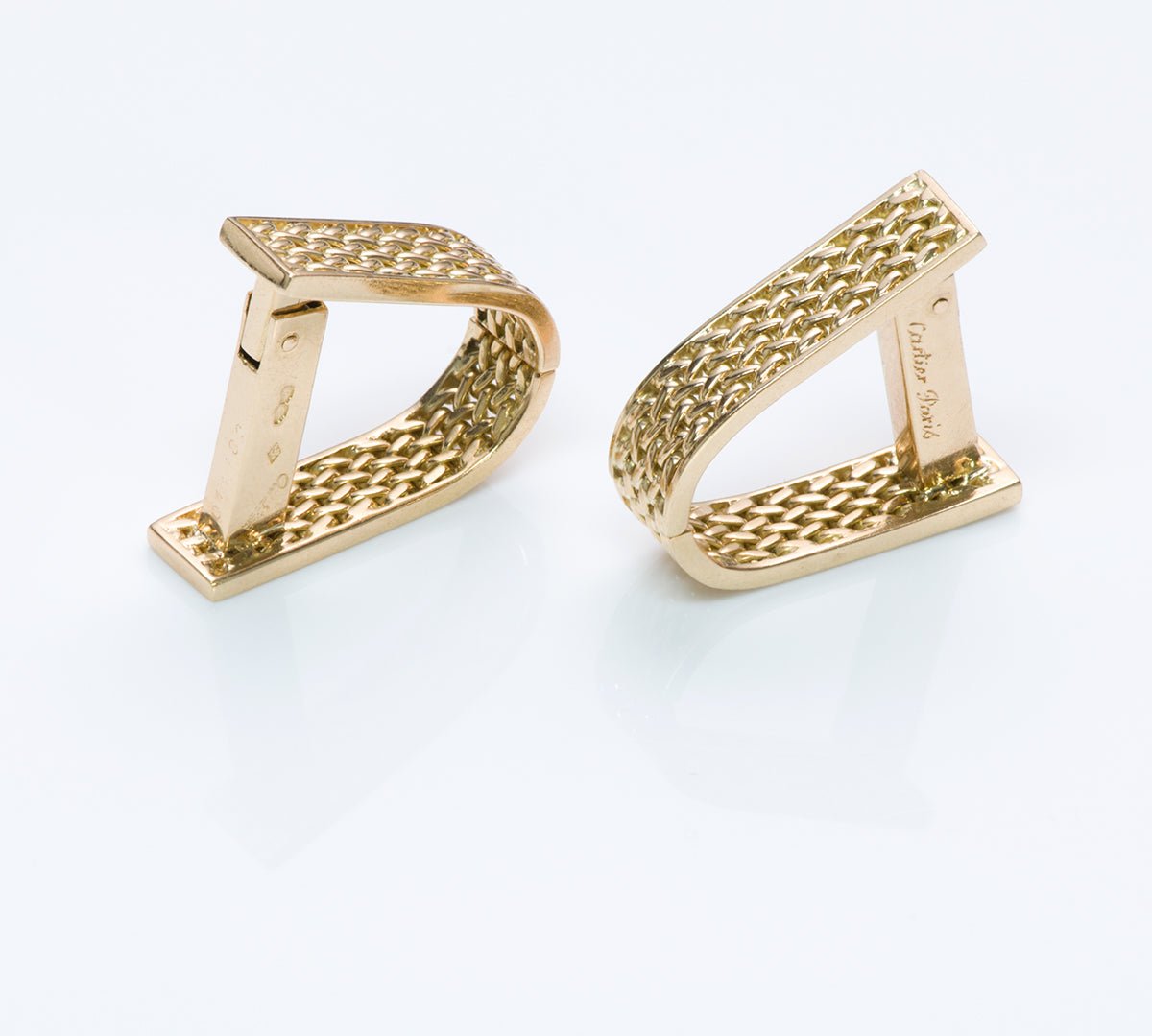 Vintage Cartier Paris 18K Gold Cufflinks