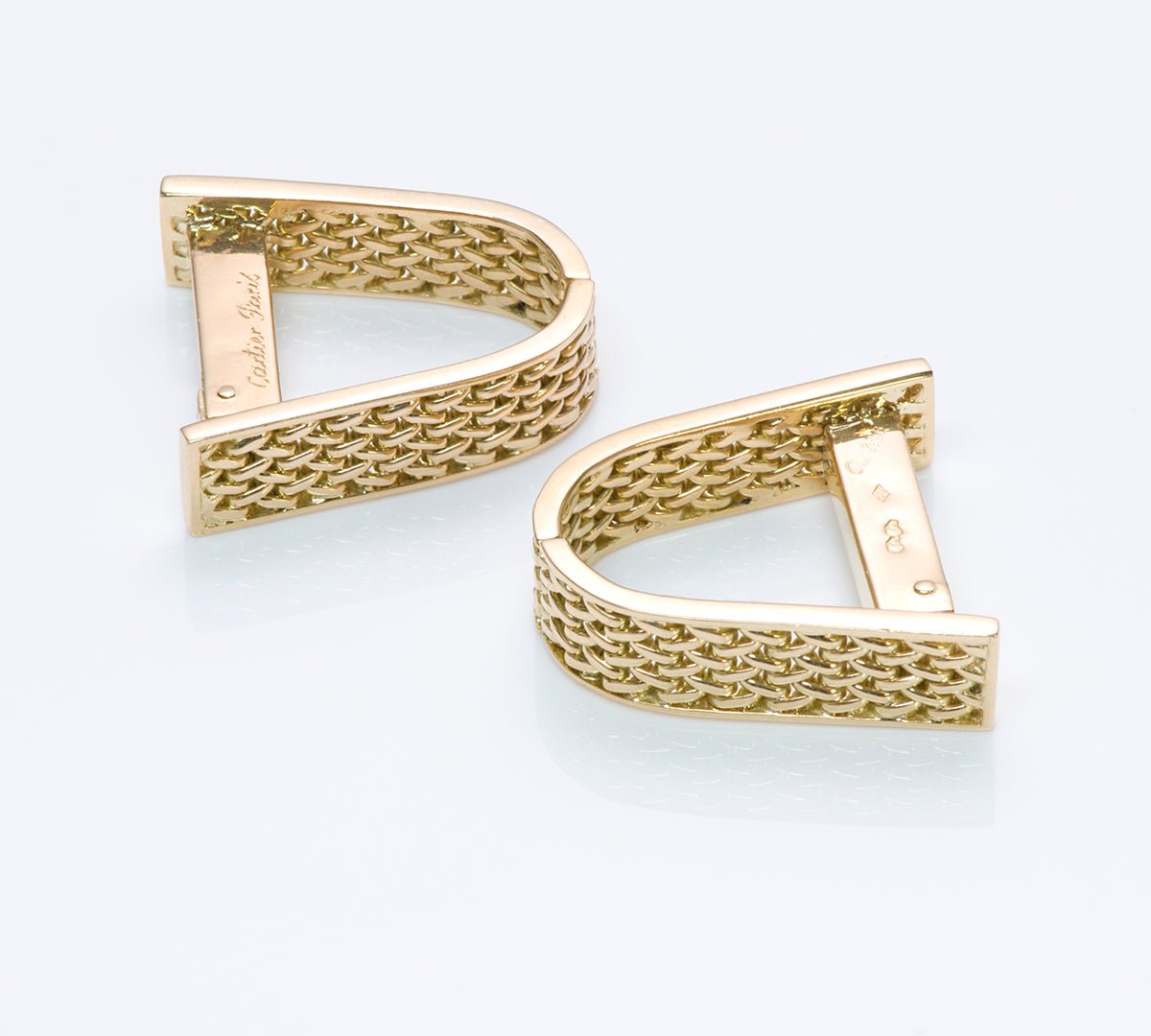 Vintage Cartier Paris 18K Gold Cufflinks