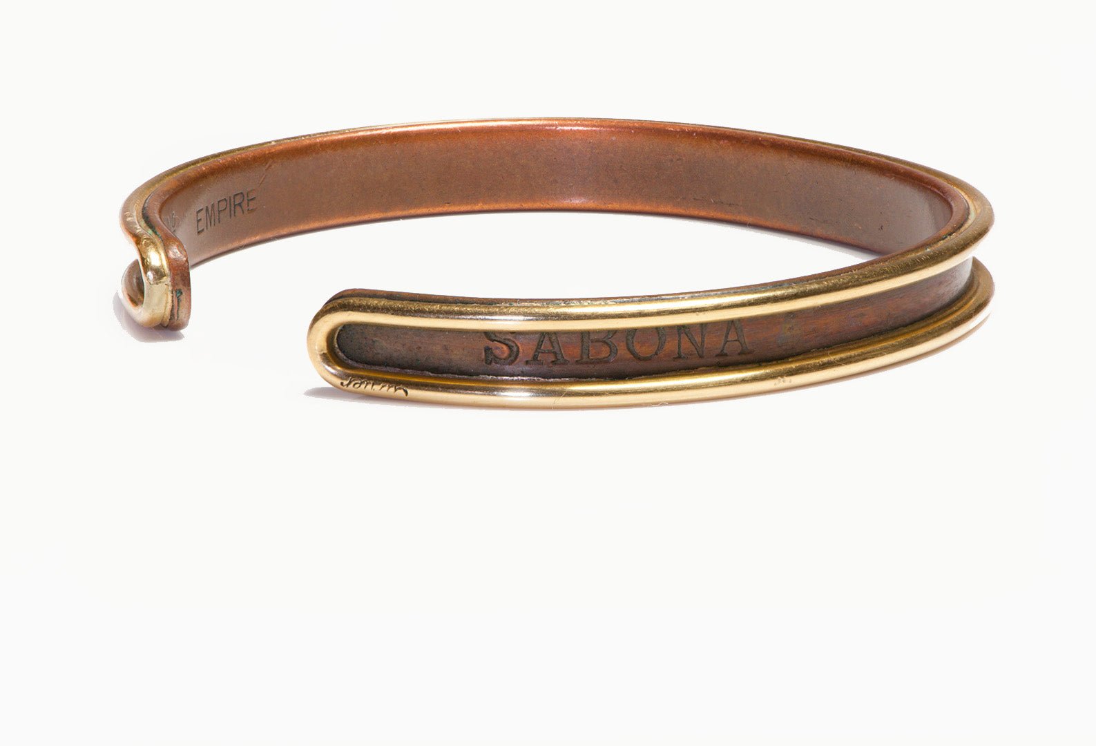Vintage Cartier Sabona 18K Gold Copper Cuff Bracelet