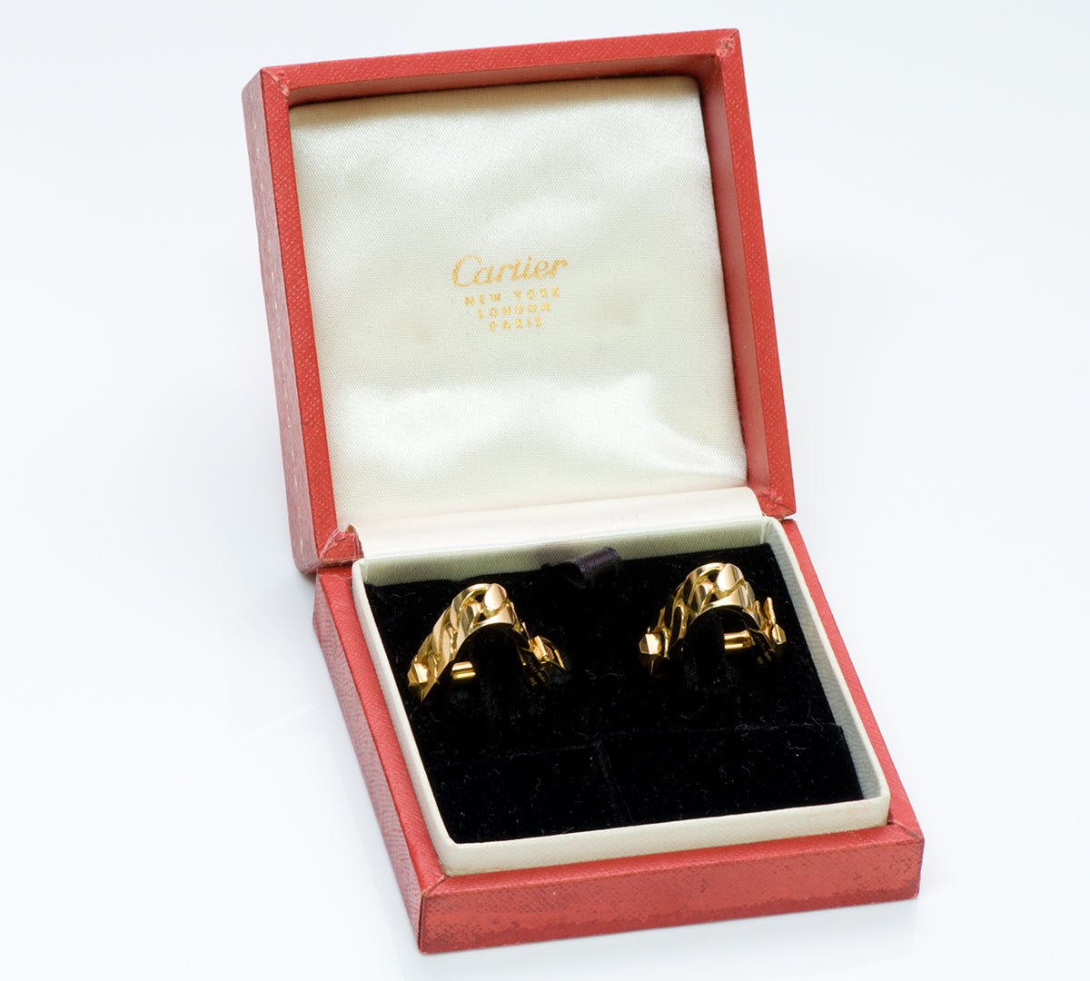 Vintage Cartier Stirrup Gold Cufflinks