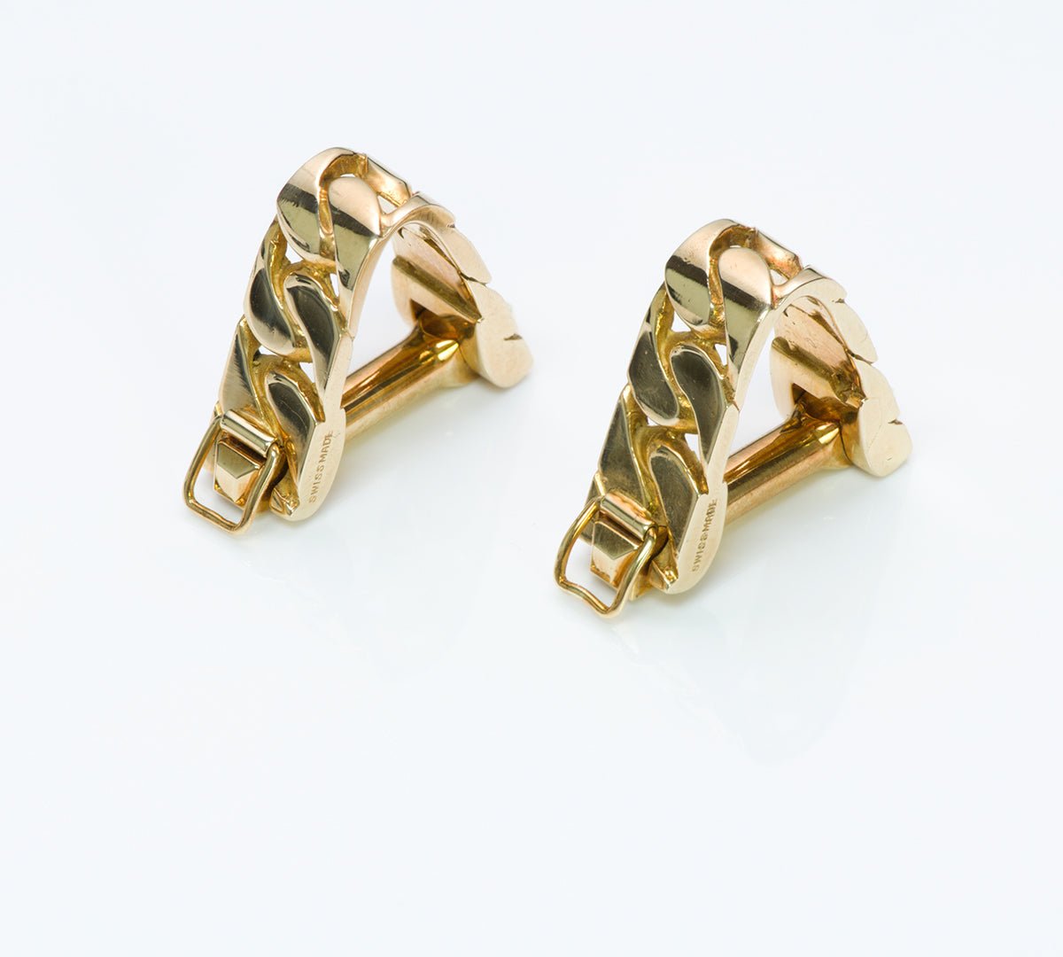 Vintage Cartier Stirrup Gold Cufflinks
