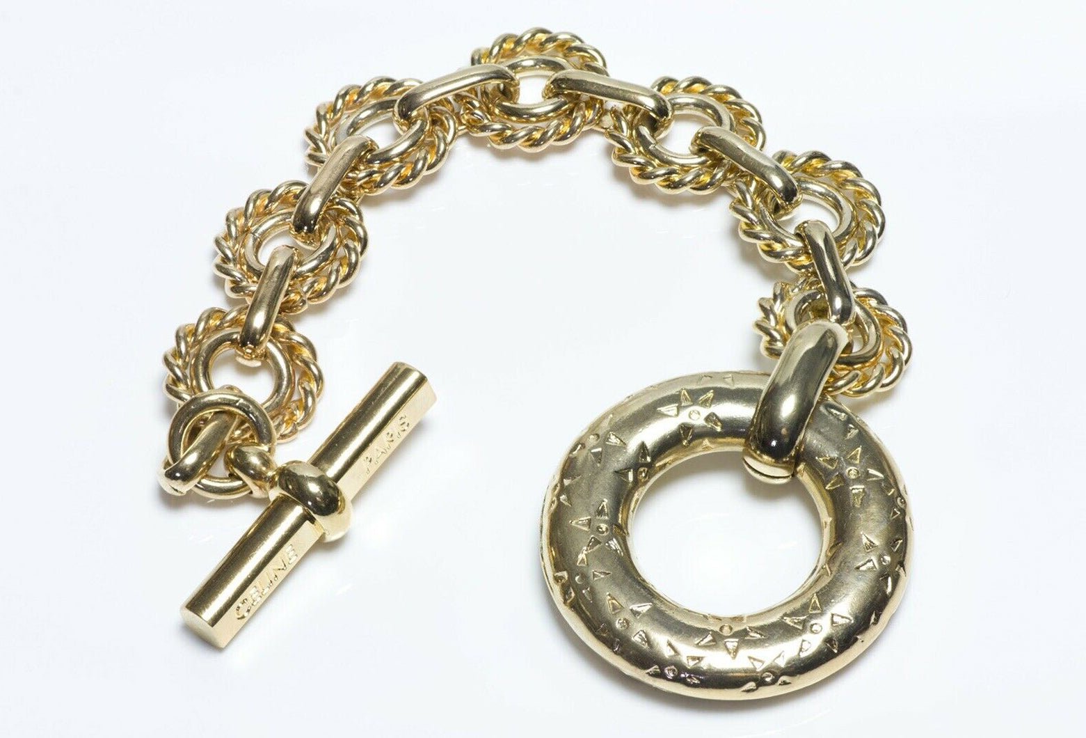 Vintage CELINE Paris Chain Toggle Women’s Bracelet