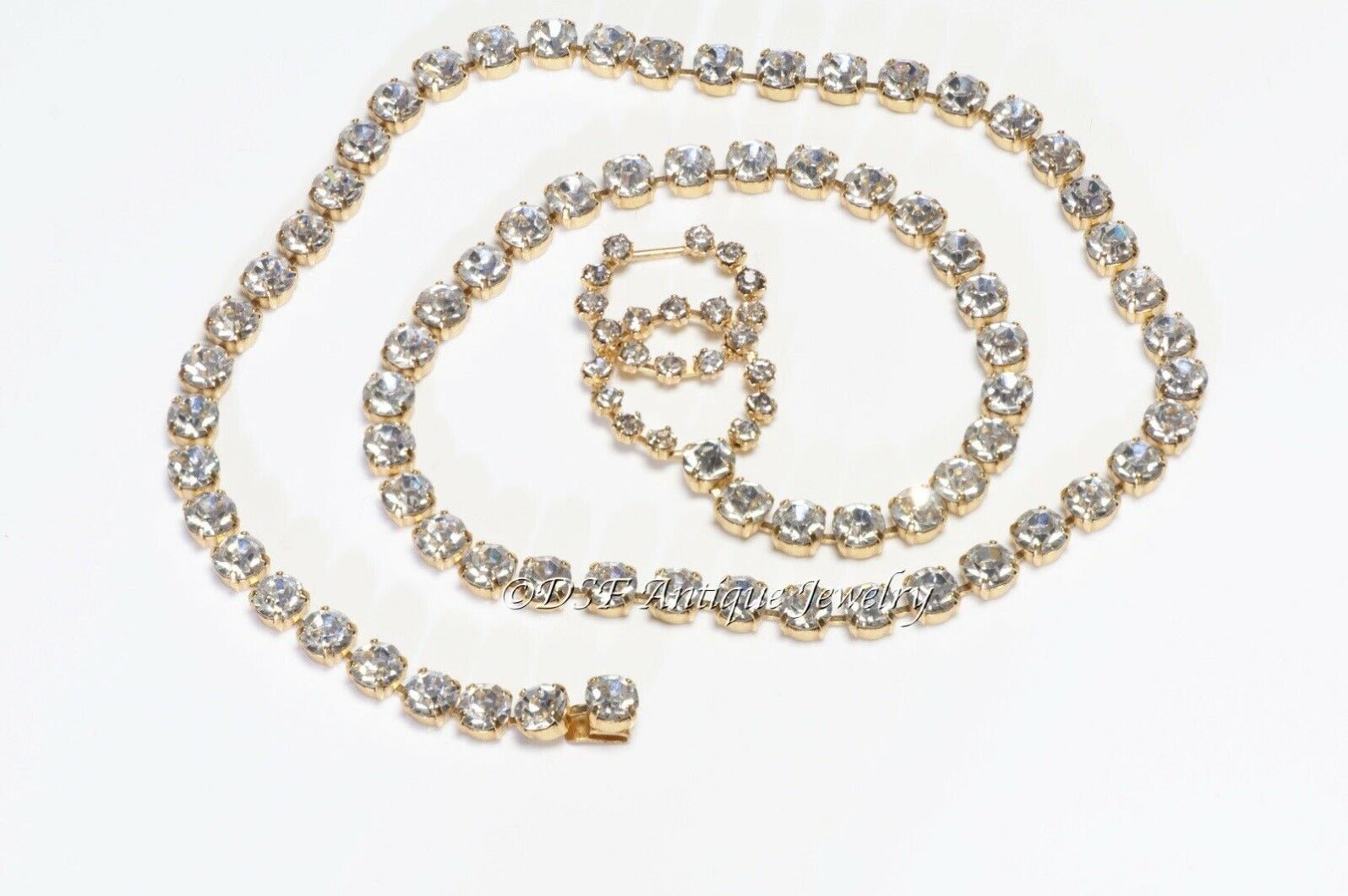 Vintage CHANEL Paris 1995 CC Crystal Chain Women’s Waist Barbie Belt