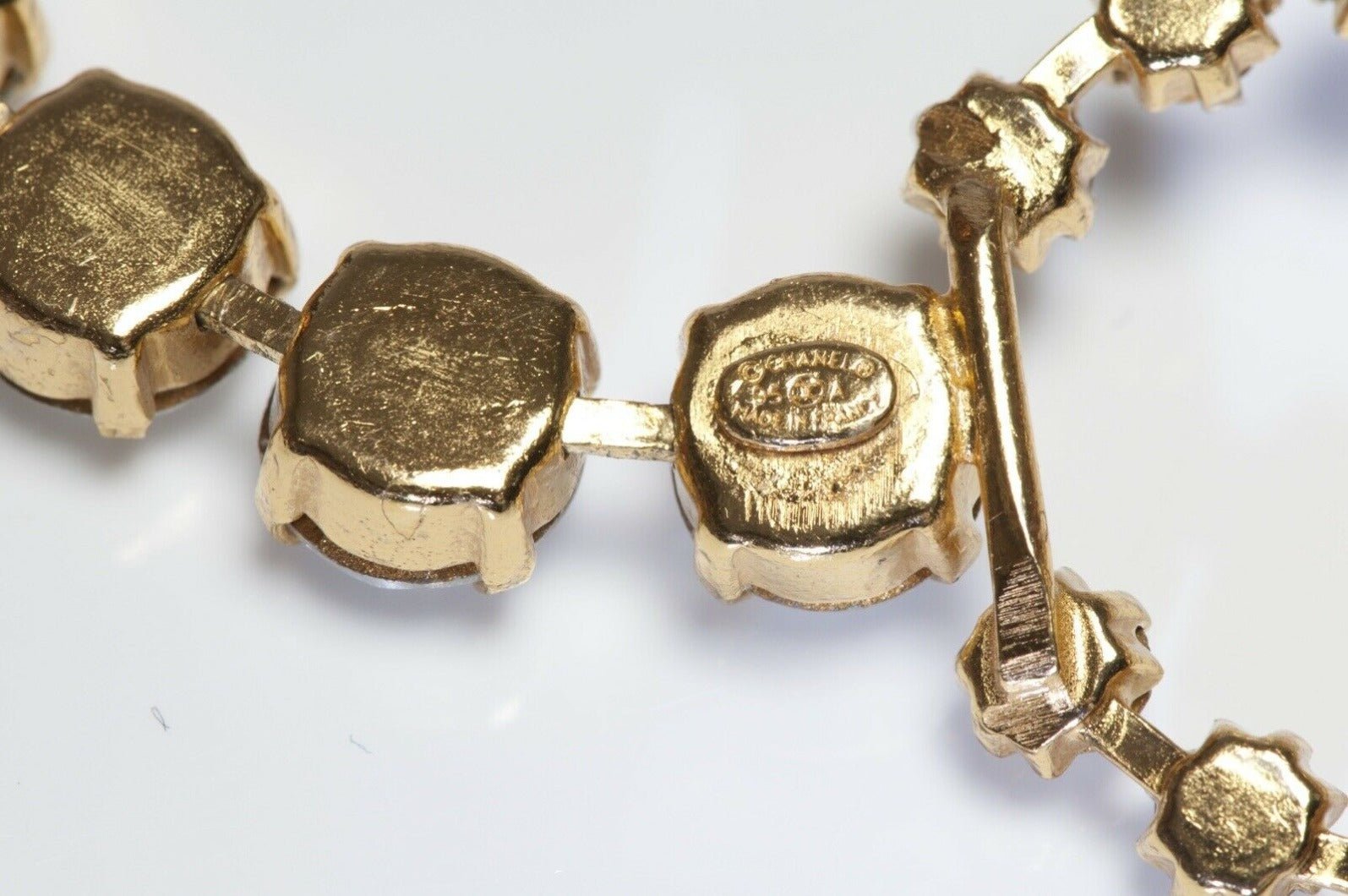 Vintage CHANEL Paris 1995 CC Crystal Chain Women’s Waist Barbie Belt