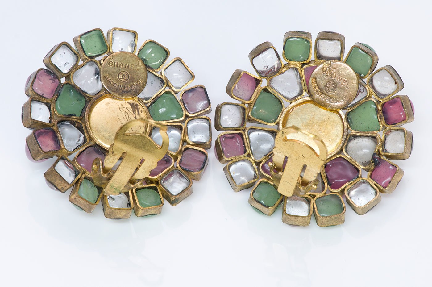 Vintage Chanel Pearl Gripoix Earrings