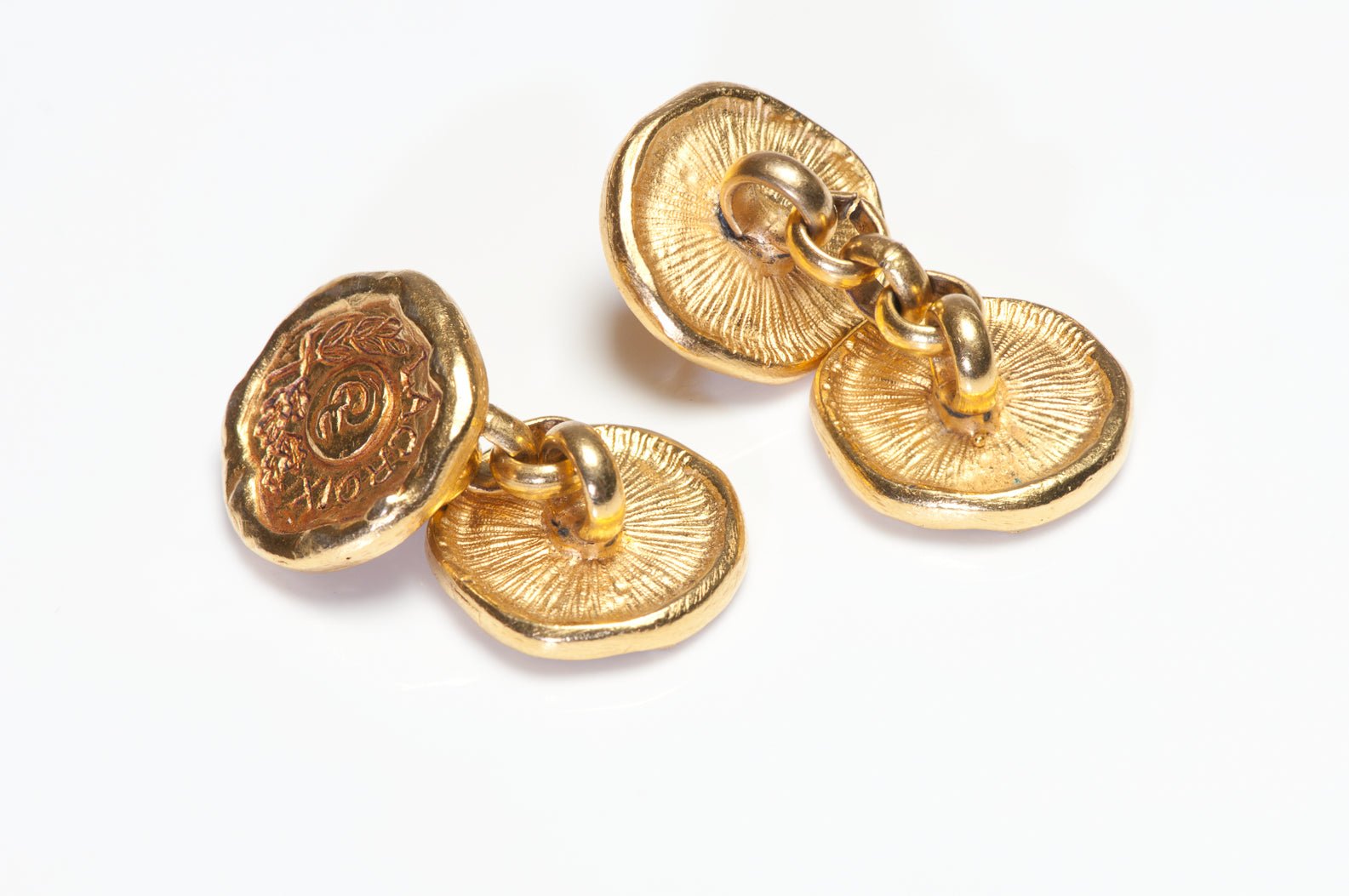 Vintage Christian Lacroix Paris Gold Plated Cufflinks