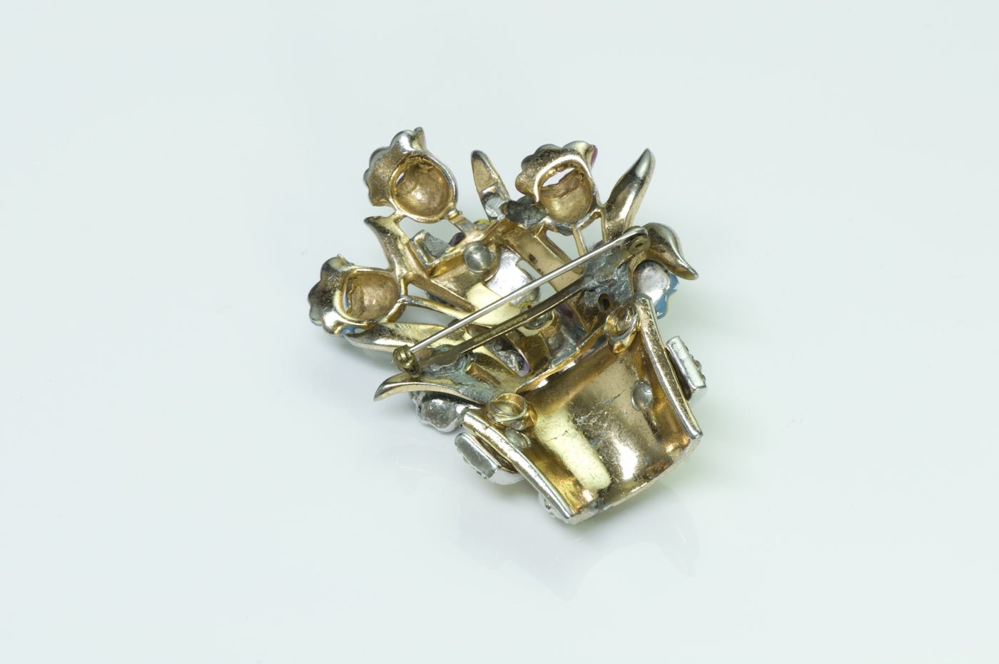 Vintage Costume Jewelry Flower Brooch