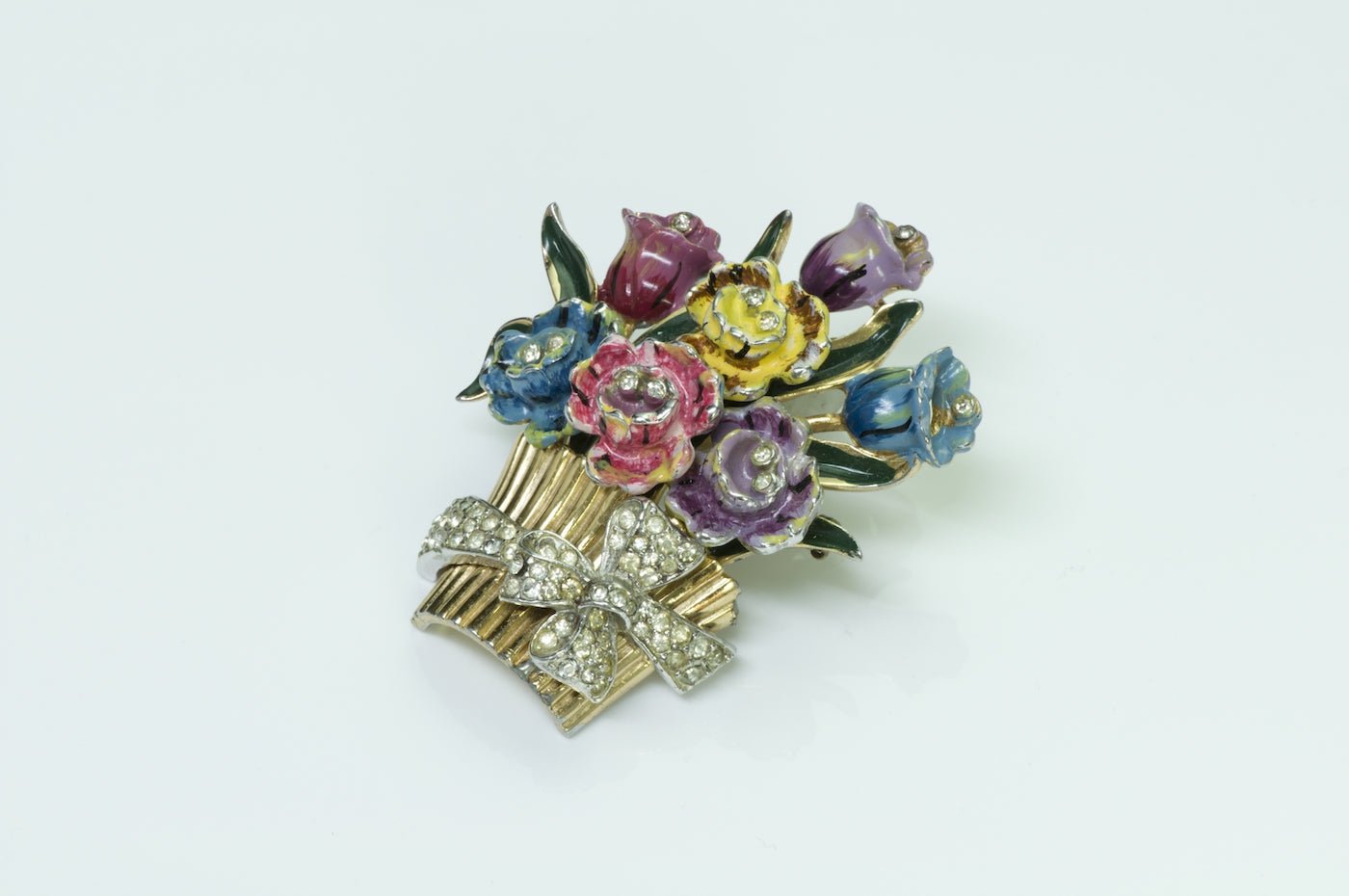 Vintage Costume Jewelry Flower Brooch