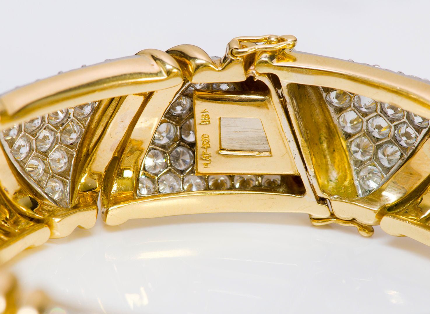 Vintage Diamond 18K Gold Platinum Bracelet
