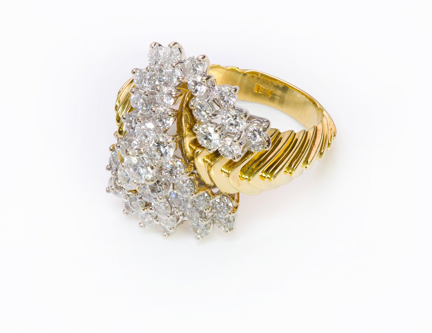 Vintage Diamond 18K Gold Ring