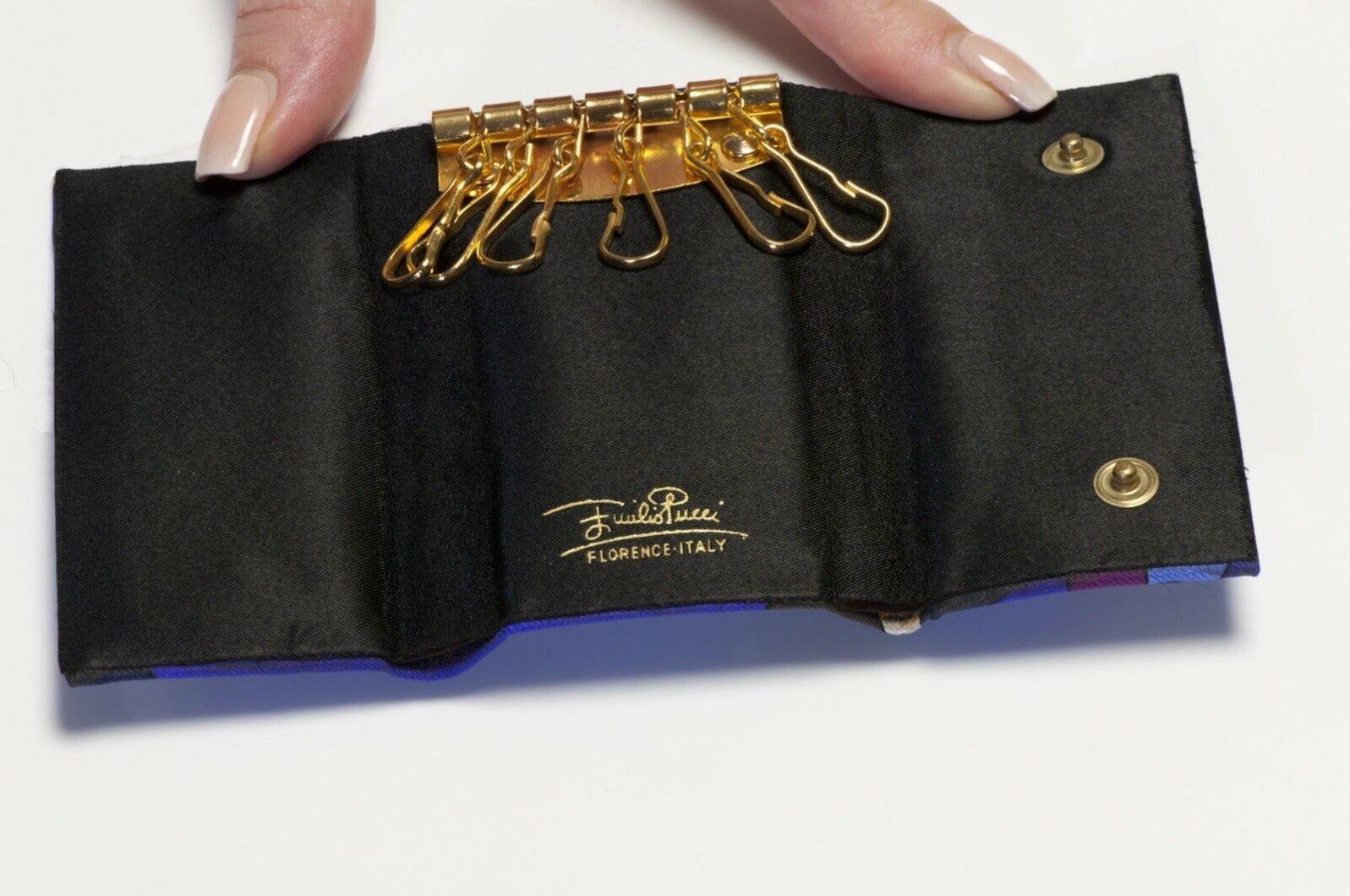 Vintage Emilio Pucci 1960’s Silk Psychedelic Key Case