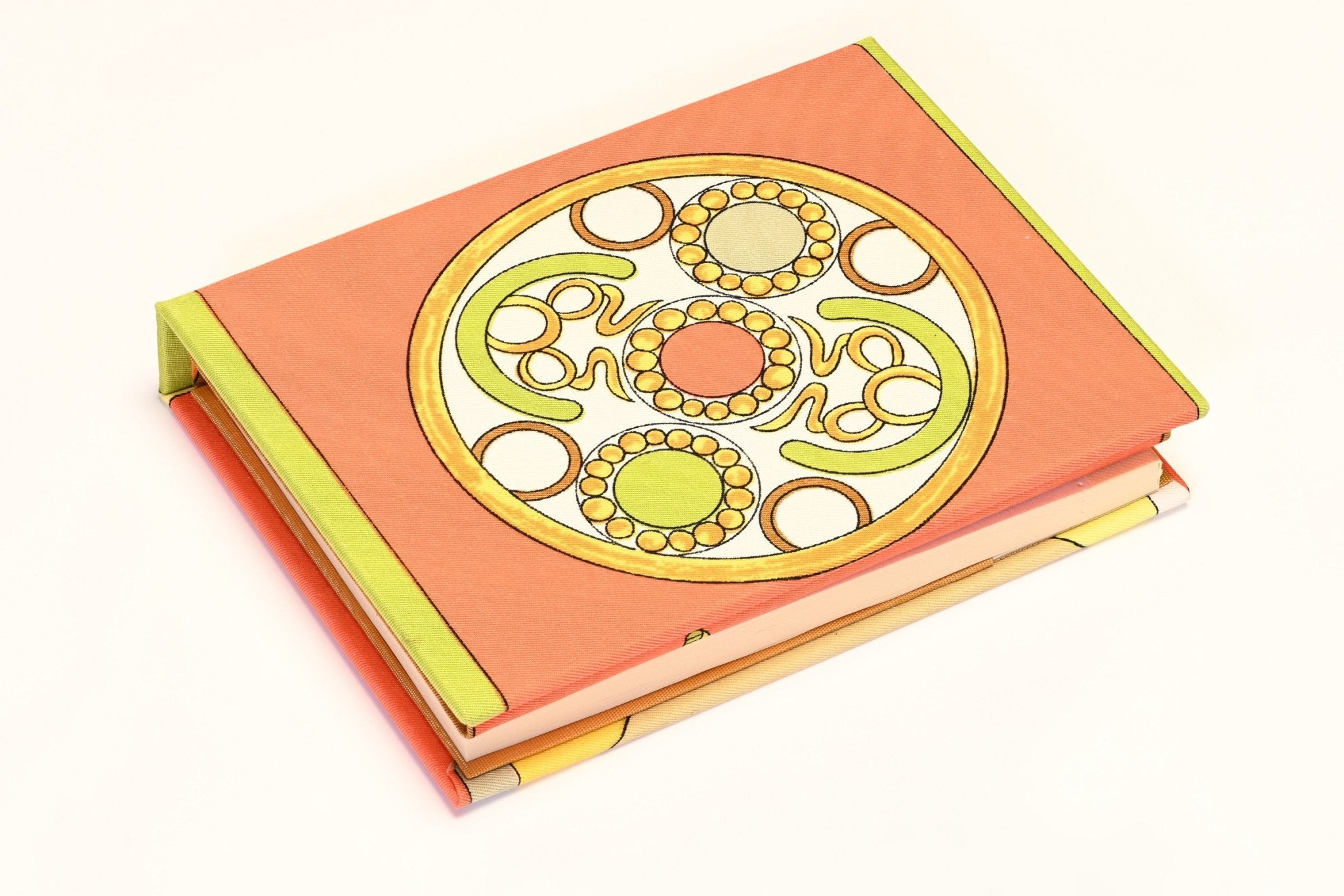 Vintage Emilio Pucci Orange Yellow Canvas Address Book Agenda