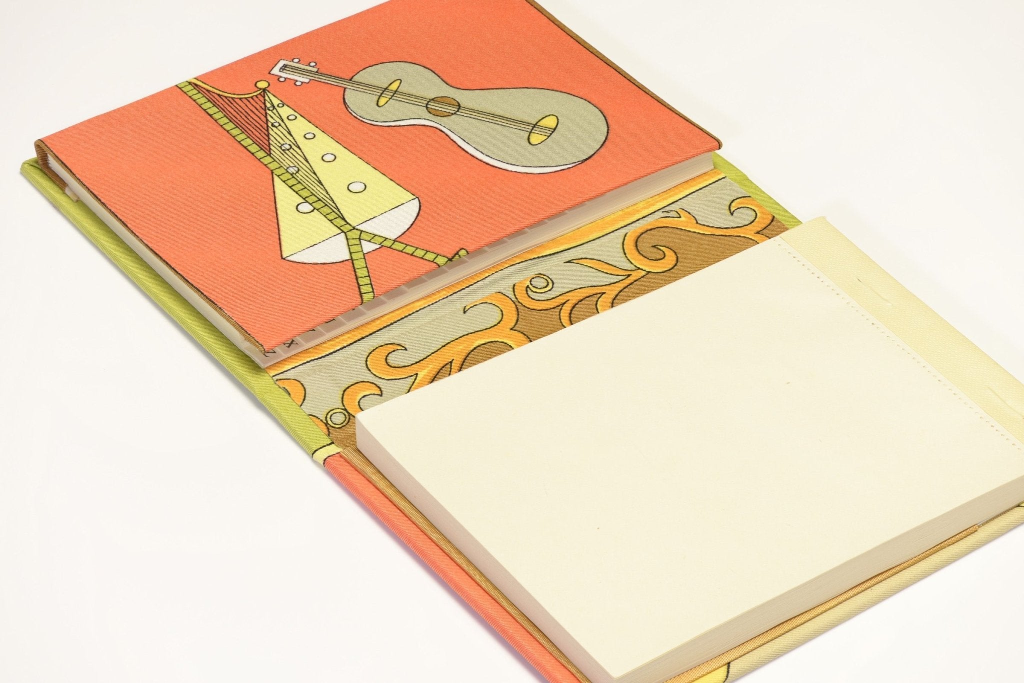 Vintage Emilio Pucci Orange Yellow Canvas Address Book Agenda