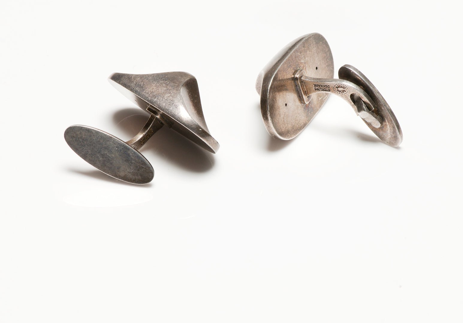 Vintage Georg Jensen Large Silver Cufflinks