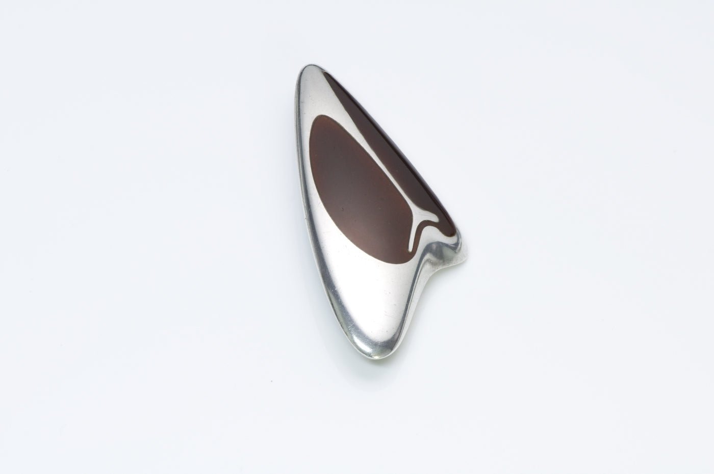 Vintage Georg Jensen Silver Enamel Brooch 314