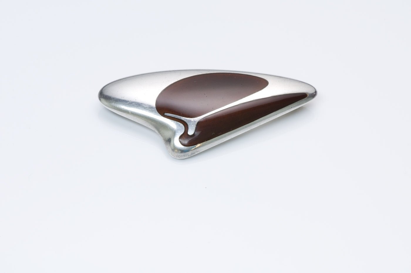 Vintage Georg Jensen Silver Enamel Brooch 314