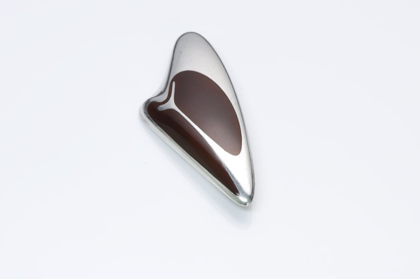 Vintage Georg Jensen Silver Enamel Brooch 314