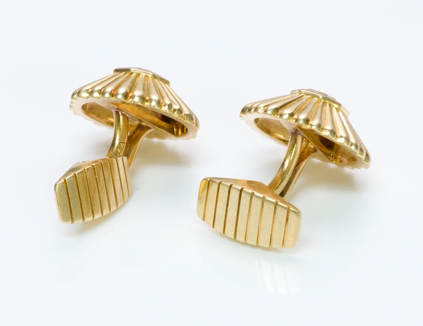 Vintage Gold Fancy Cut Diamond Cufflinks