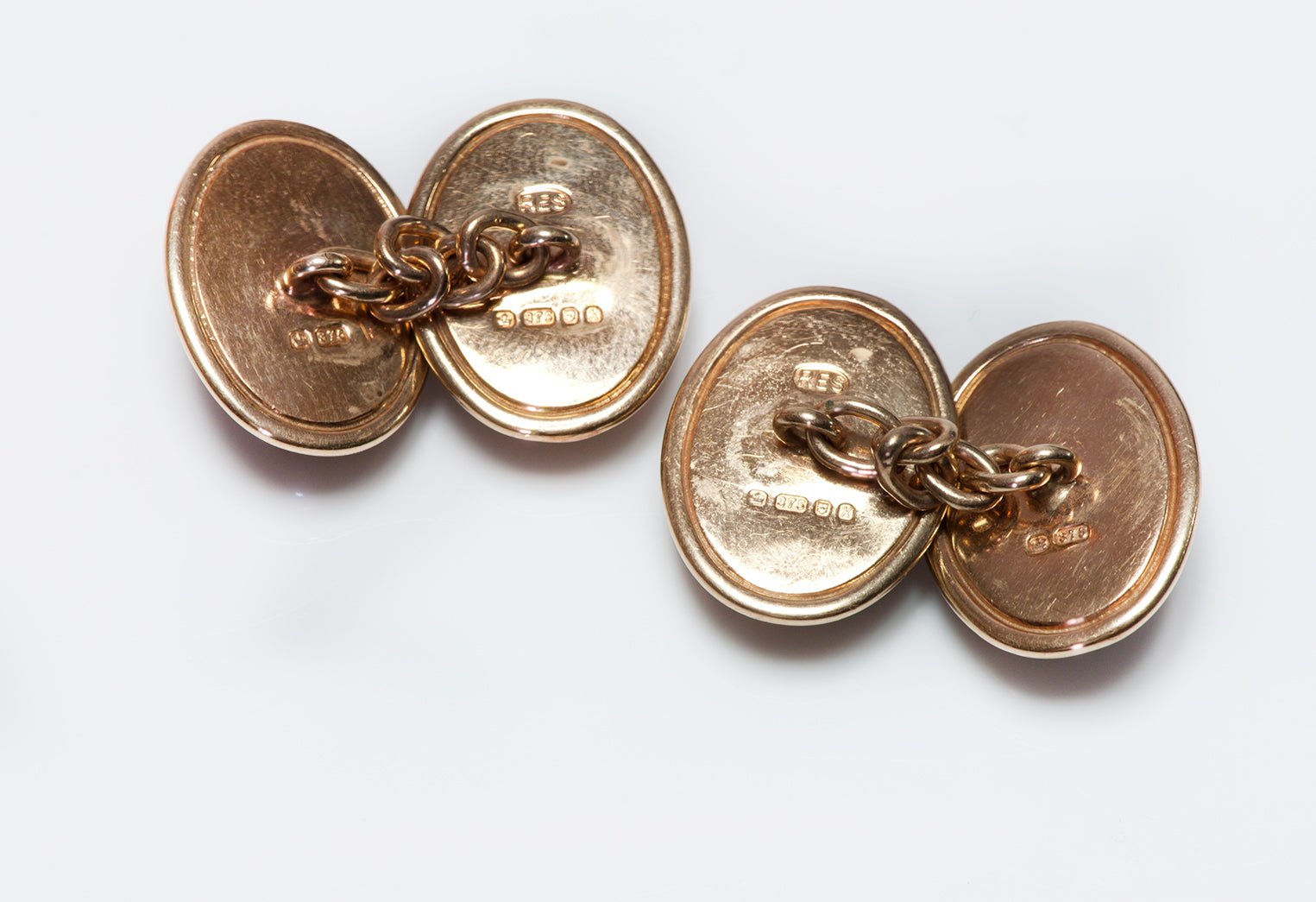 Vintage Gold Garnet Cufflinks