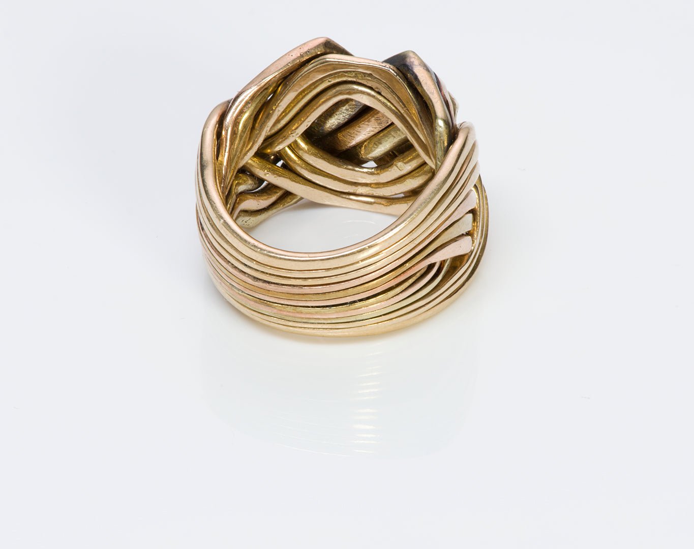 Vintage Gold Puzzle Men's Ring
