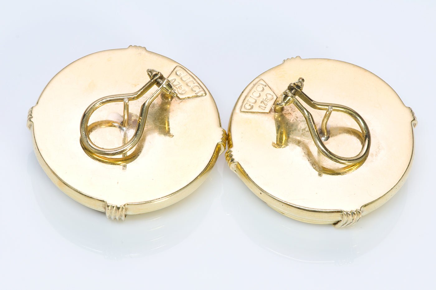 Vintage Gucci 18K Gold Ancient Coin Earrings
