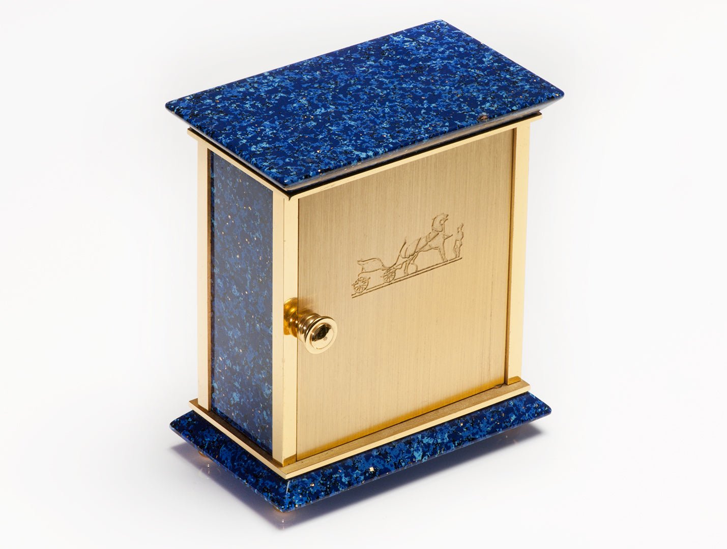 Vintage Hermes Blue Lacquer Clock 🕰