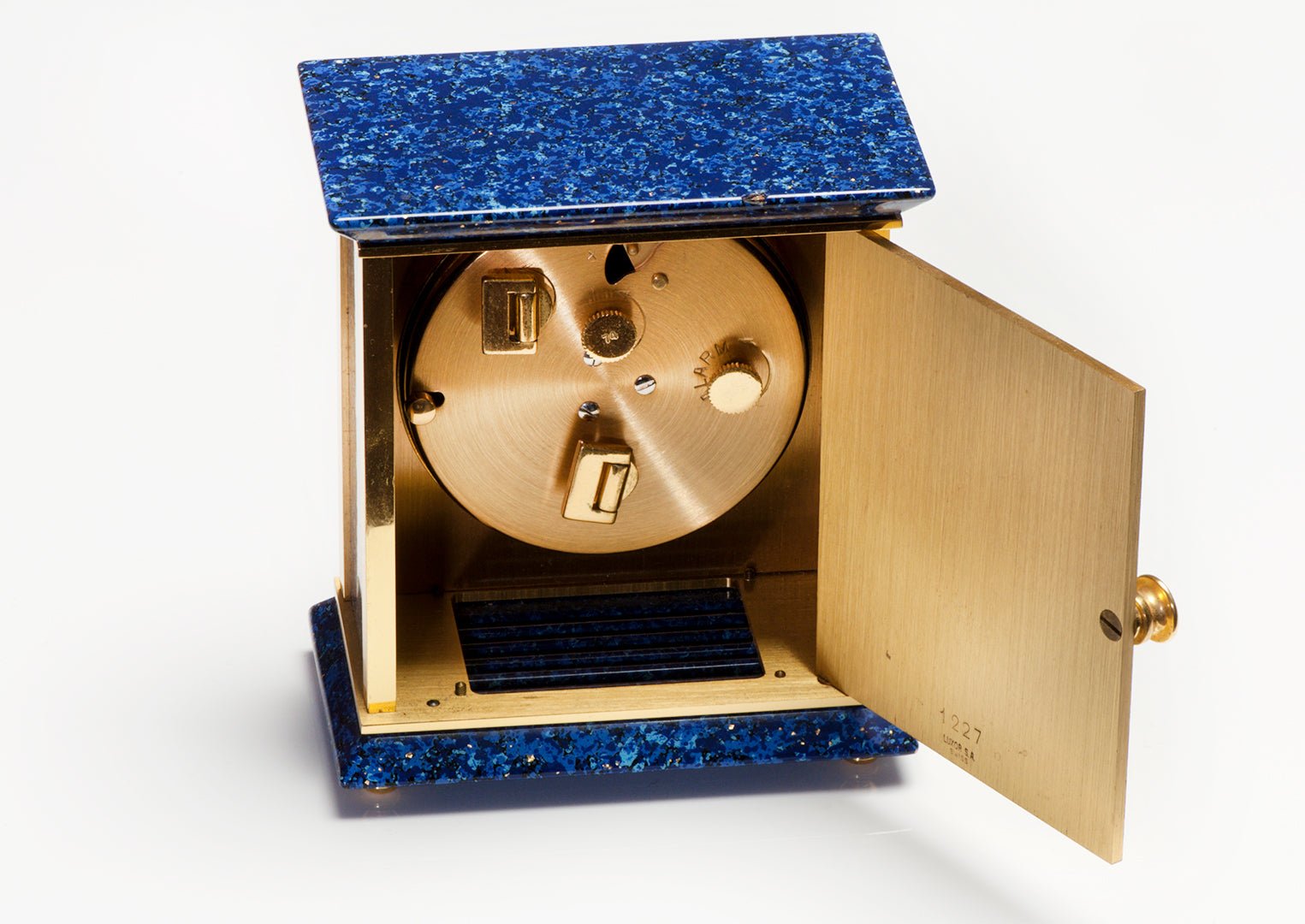 Vintage Hermes Blue Lacquer Clock 🕰