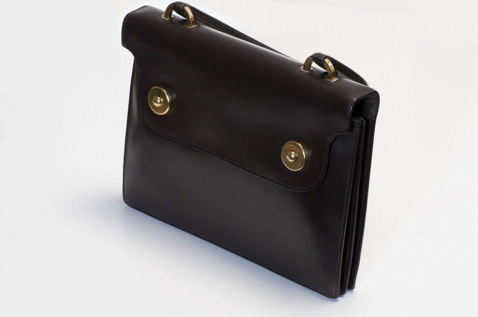 Vintage HERMES Paris 1965 Brown Leather Women’s “Piano” Bag